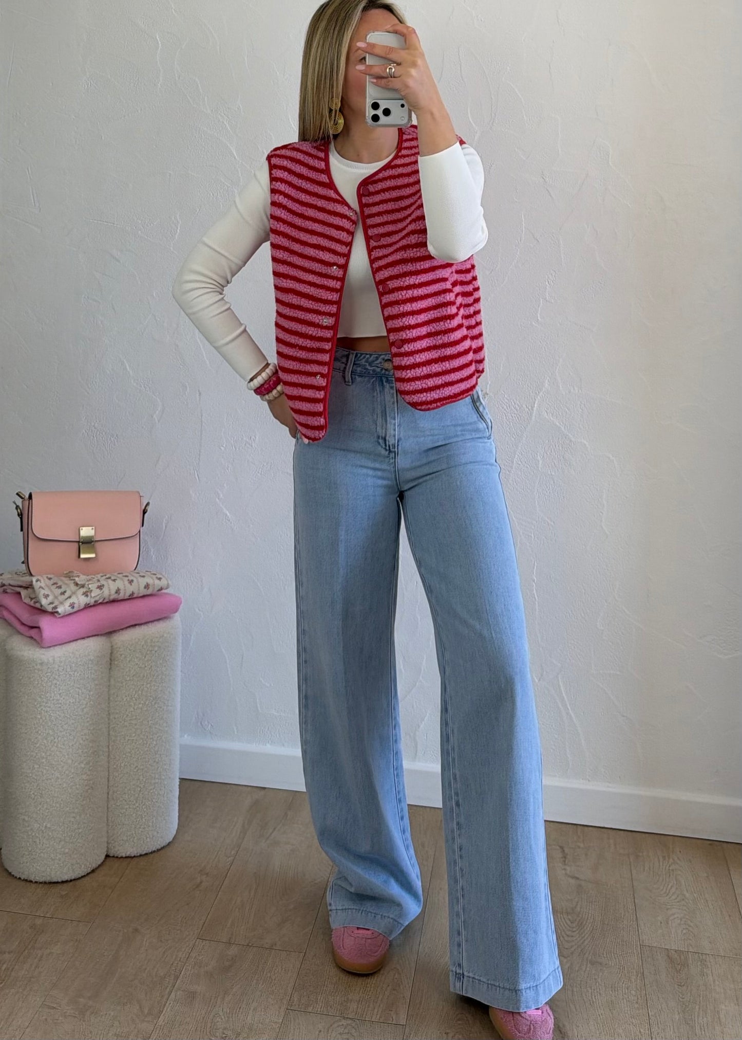 Gilet AMANDINE Rouge