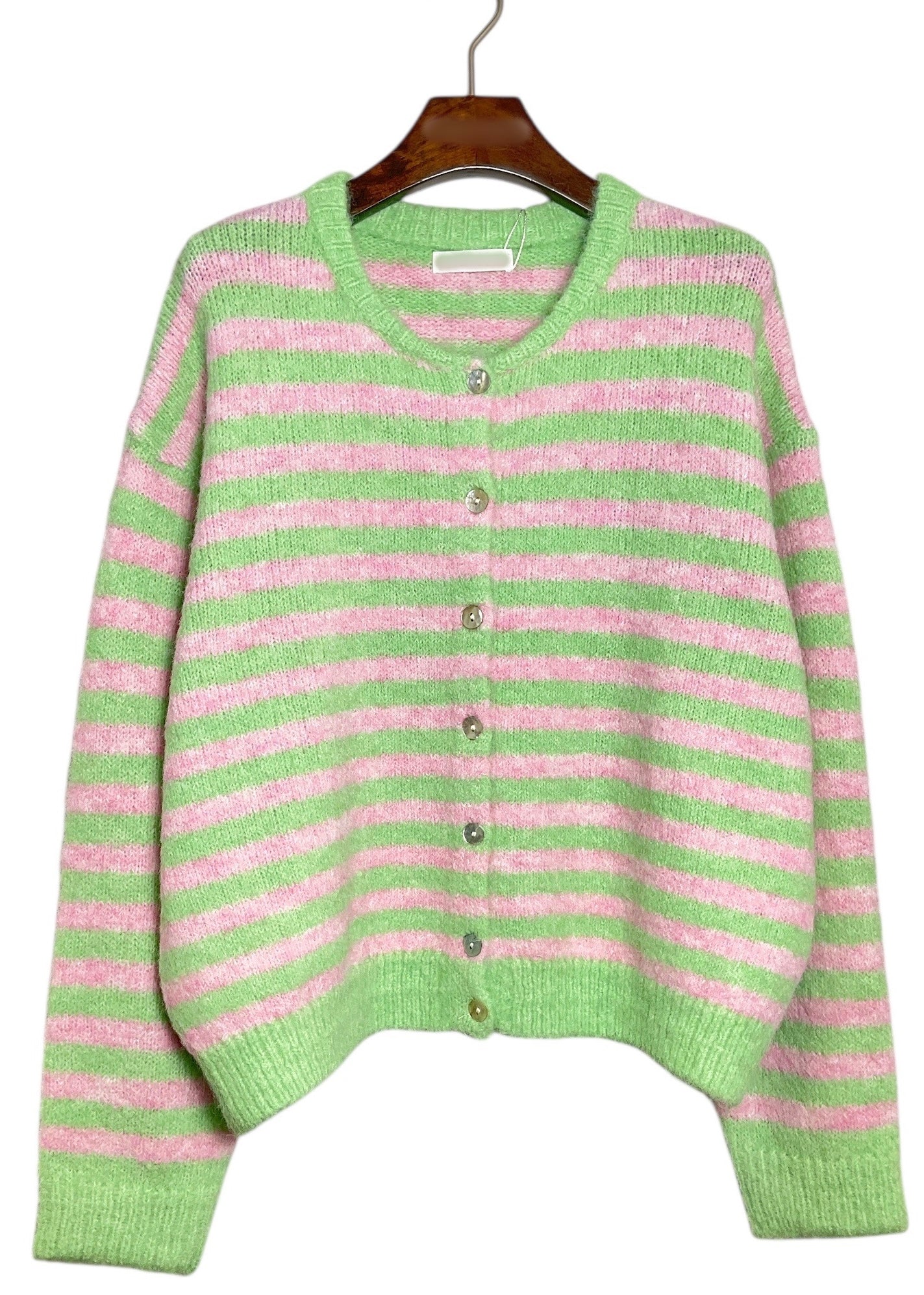 Gilet EZRA Vert & Rose