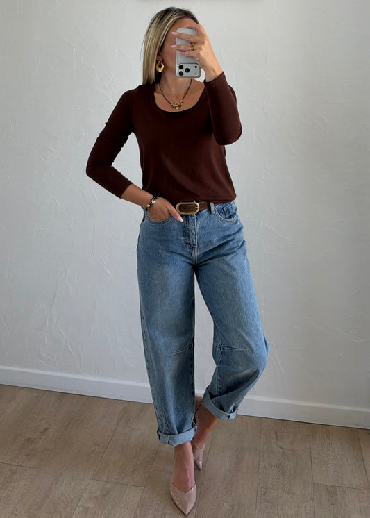 Tee-shirt Abel marron