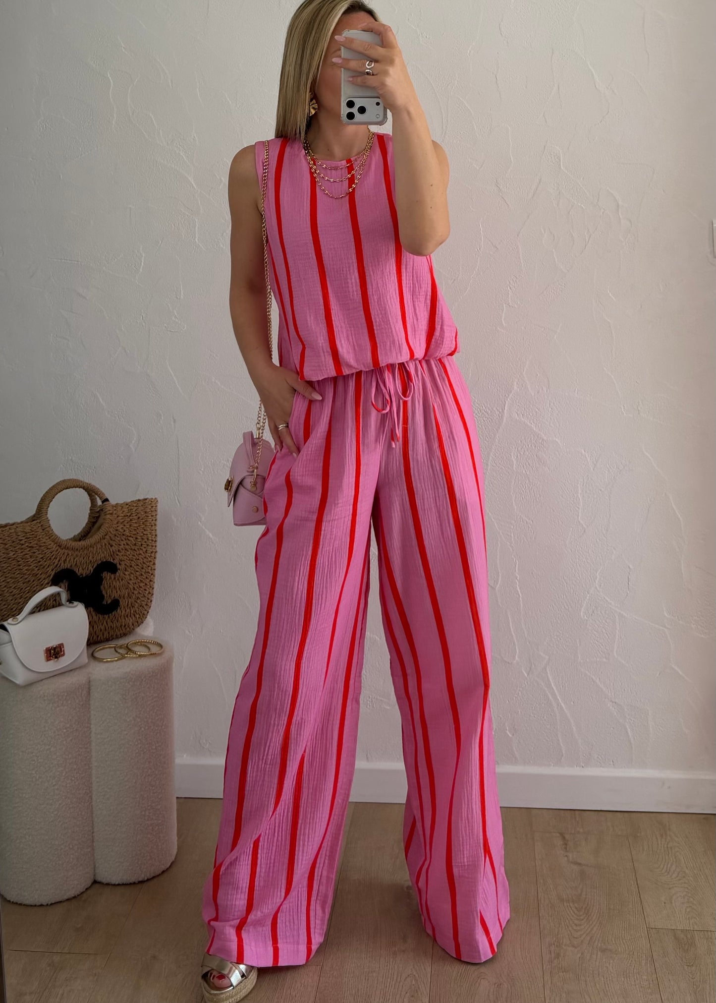 Pantalon EVANIA Rose