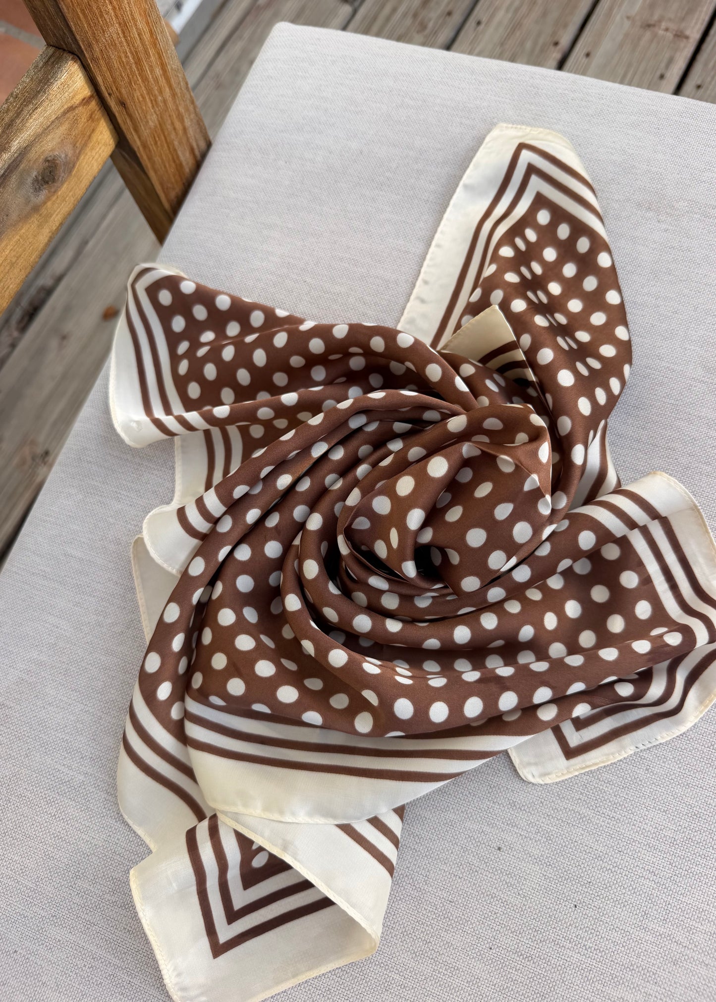 Foulard Pois Camel