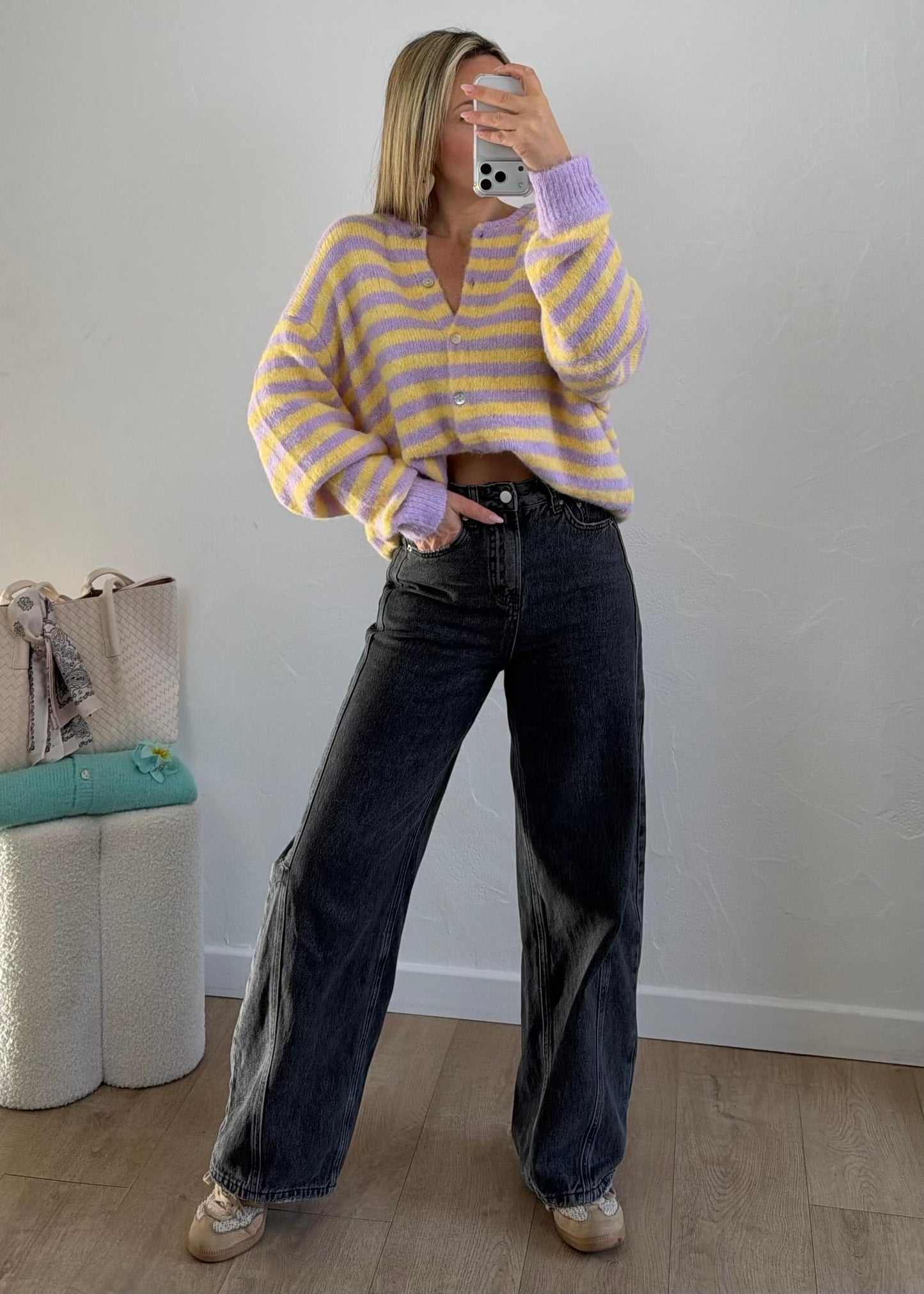 Gilet EZRA Lila & Jaune