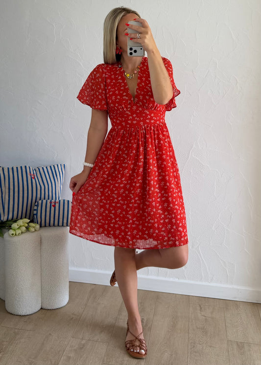Robe LENAELLE Rouge