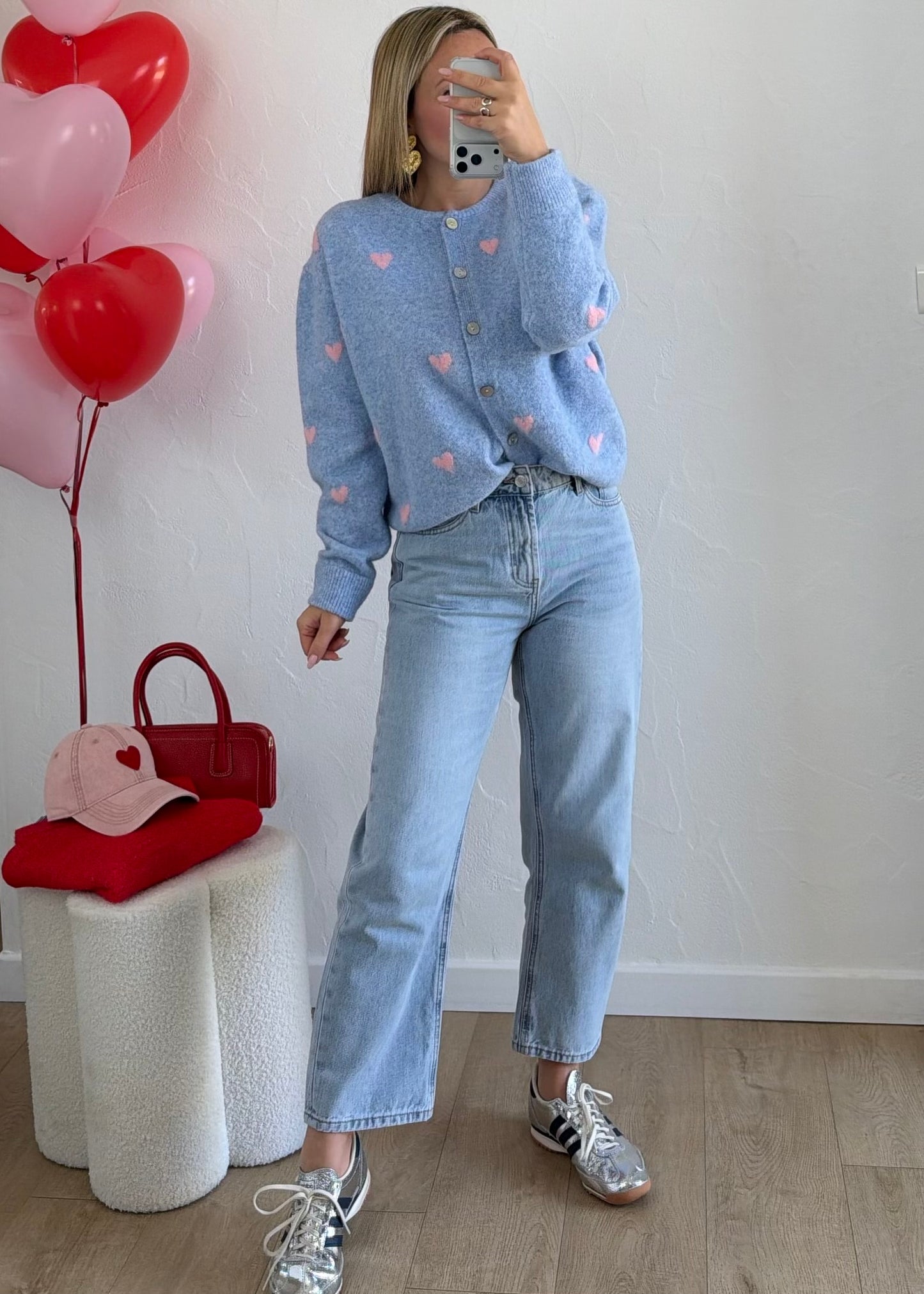 Gilet « COEUR » ♡ Bleu