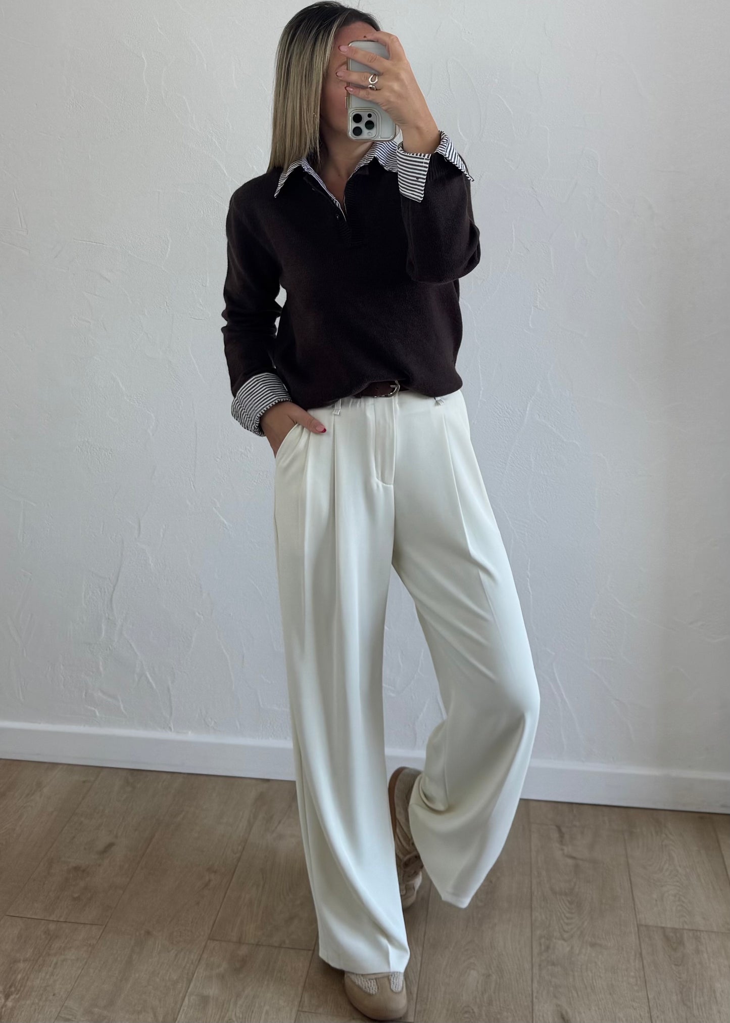 Pull ORELIANE Chocolat