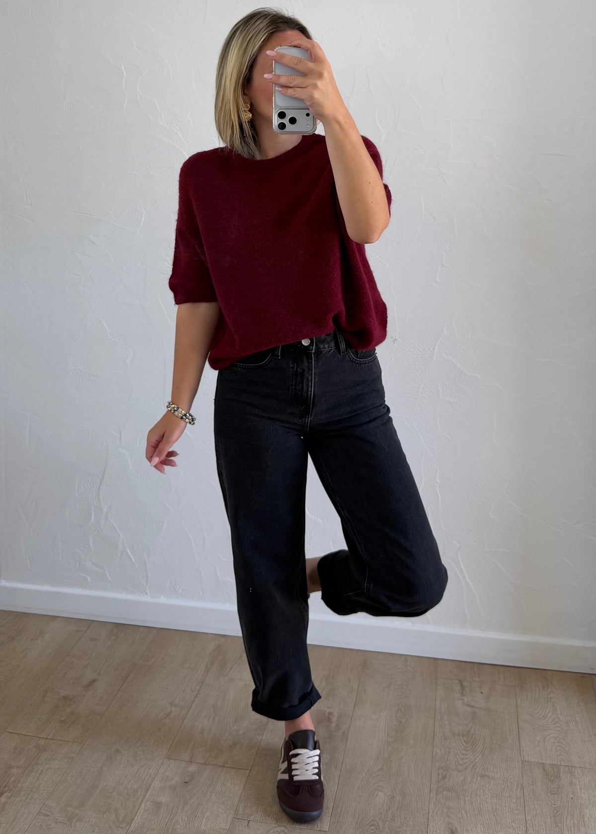 Pull Léna Bordeaux