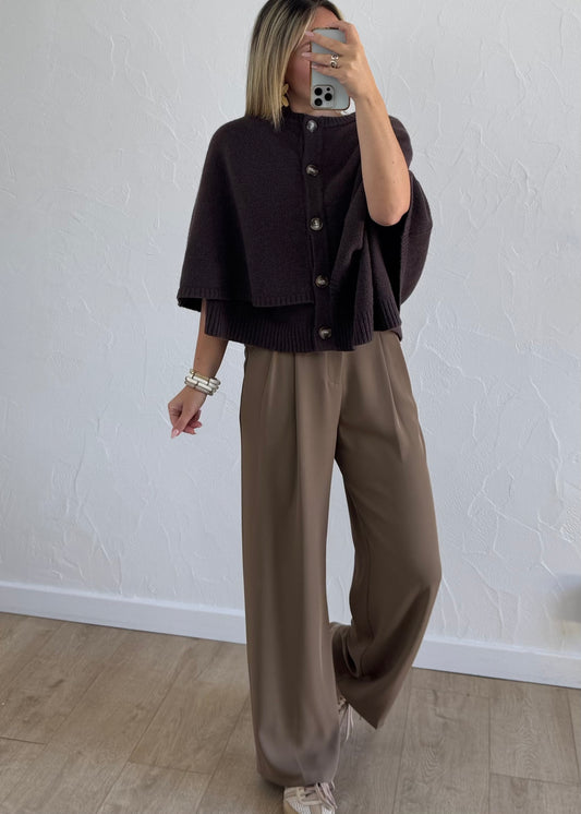 Poncho GARDÉNIA Marron
