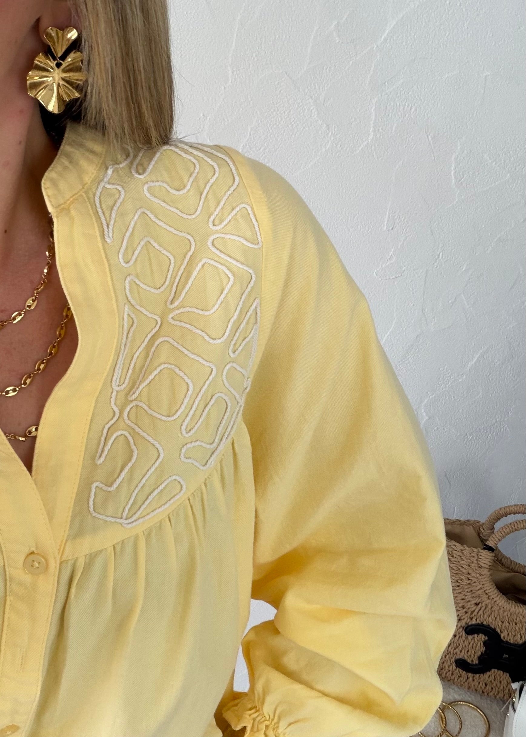 Chemisier BLANDINE Jaune