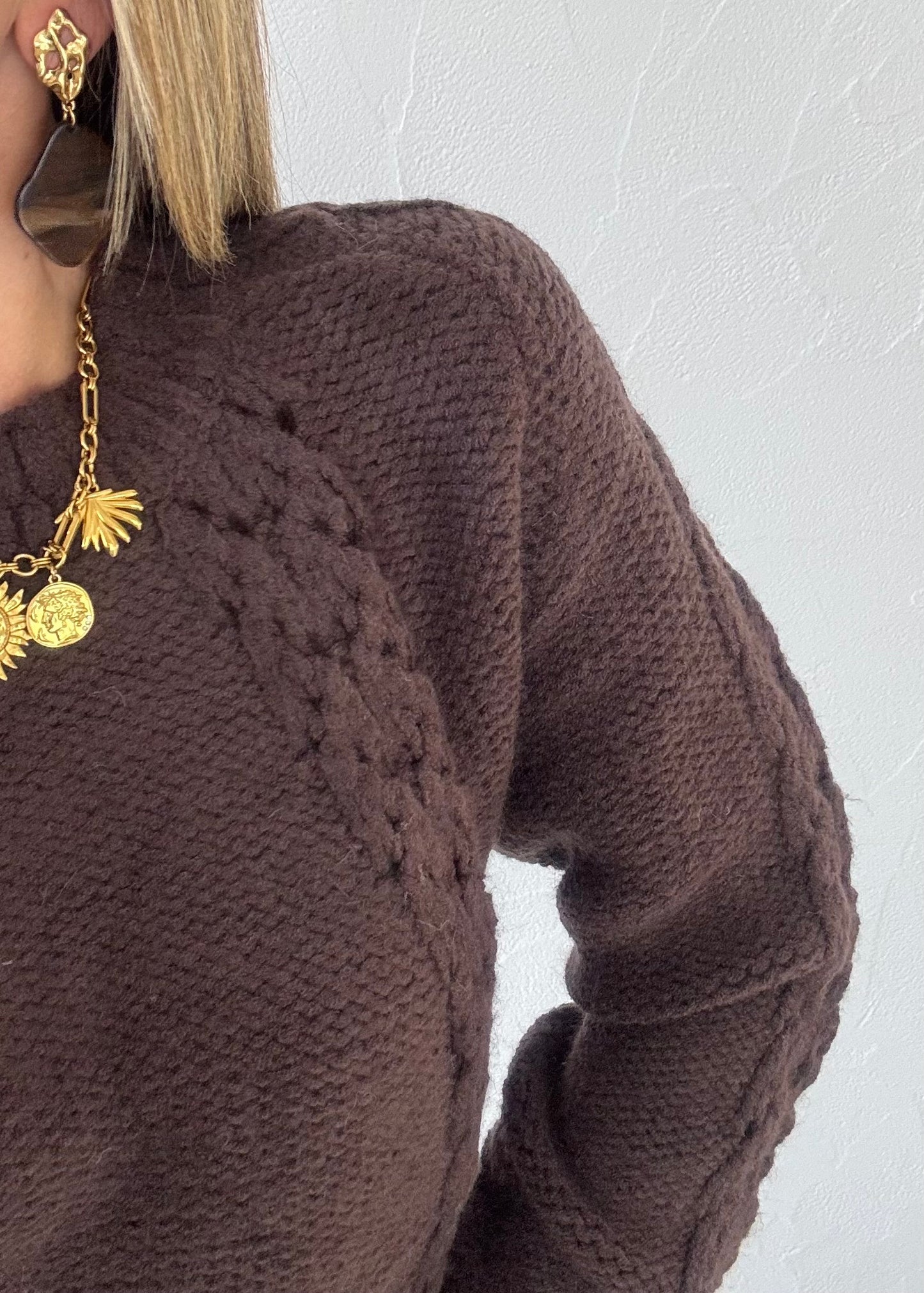 Pull ELORYNNE Chocolat