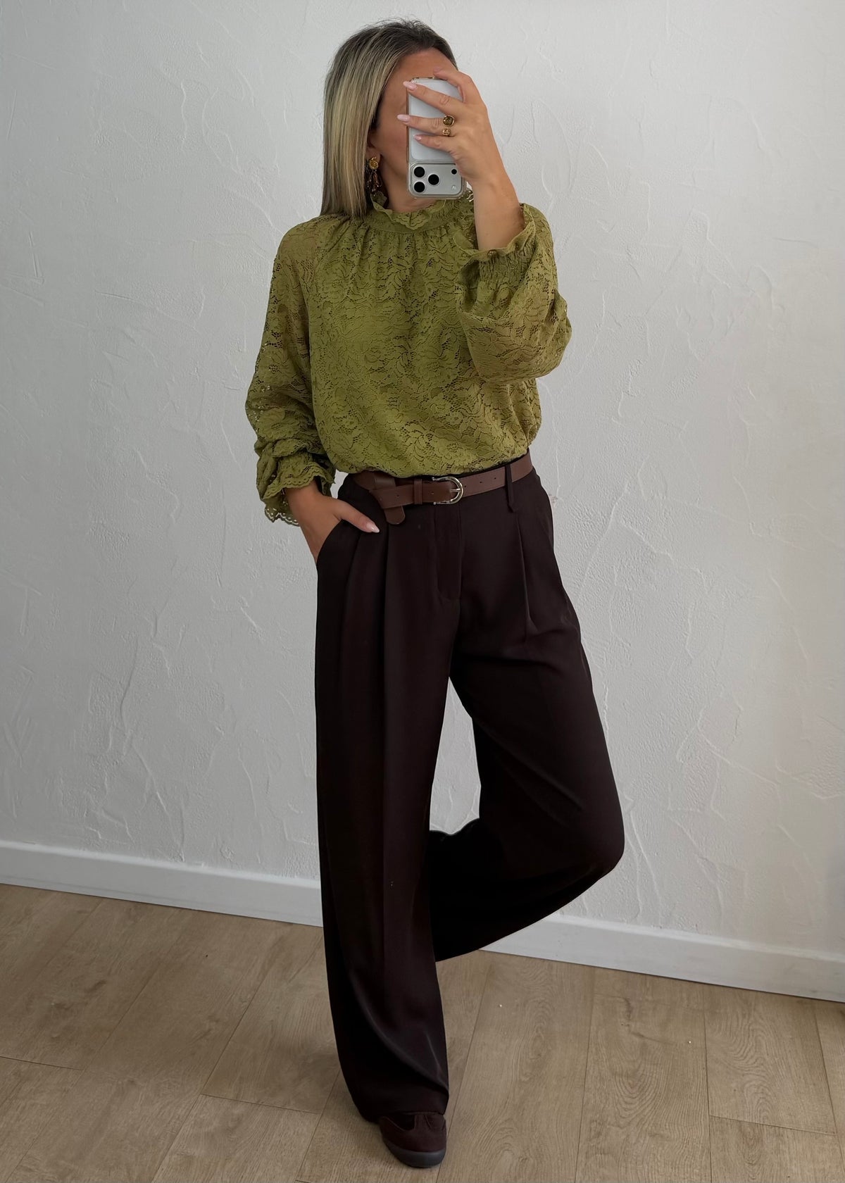 Blouse Alessia vert olive