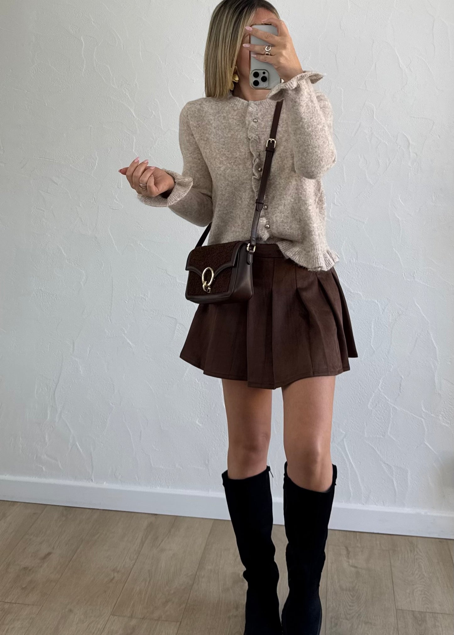Jupe-short SIAN Marron