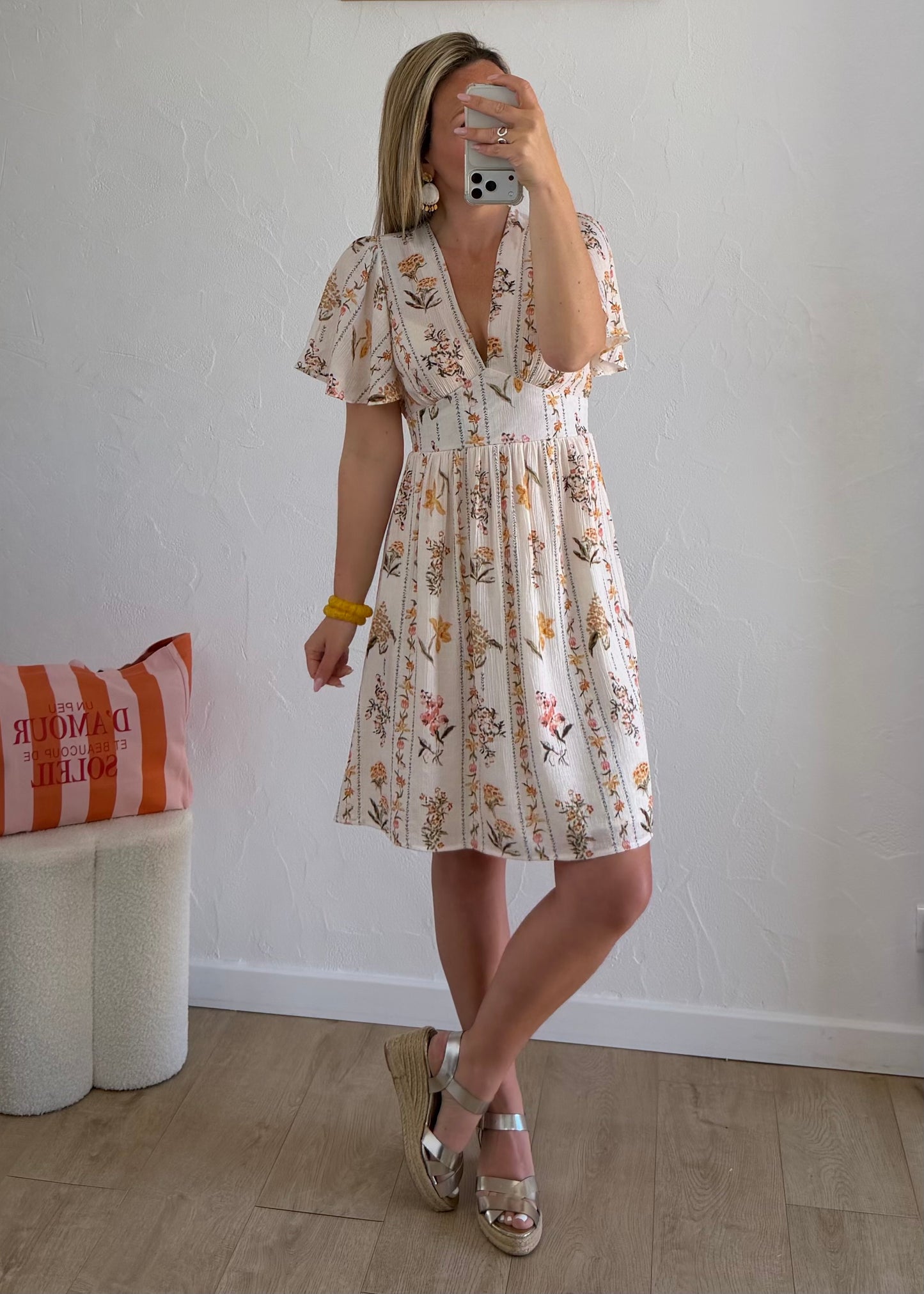 Robe DOTTIE Jaune