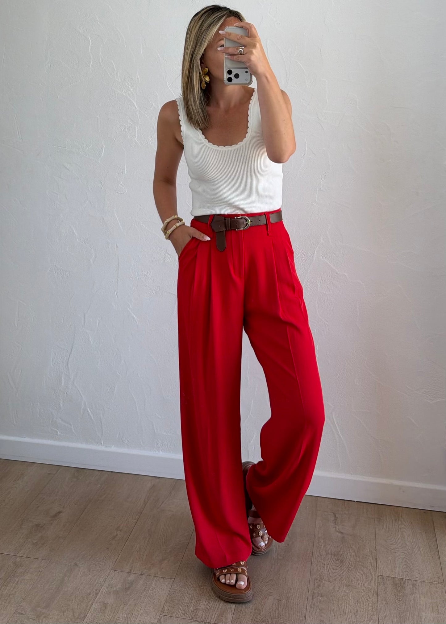 Pantalon JADE Rouge