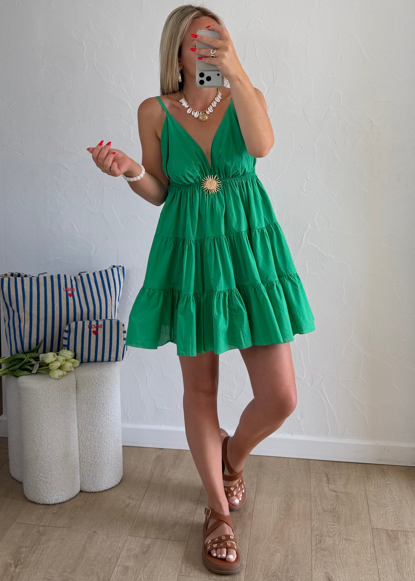Robe MELODY Courte Vert
