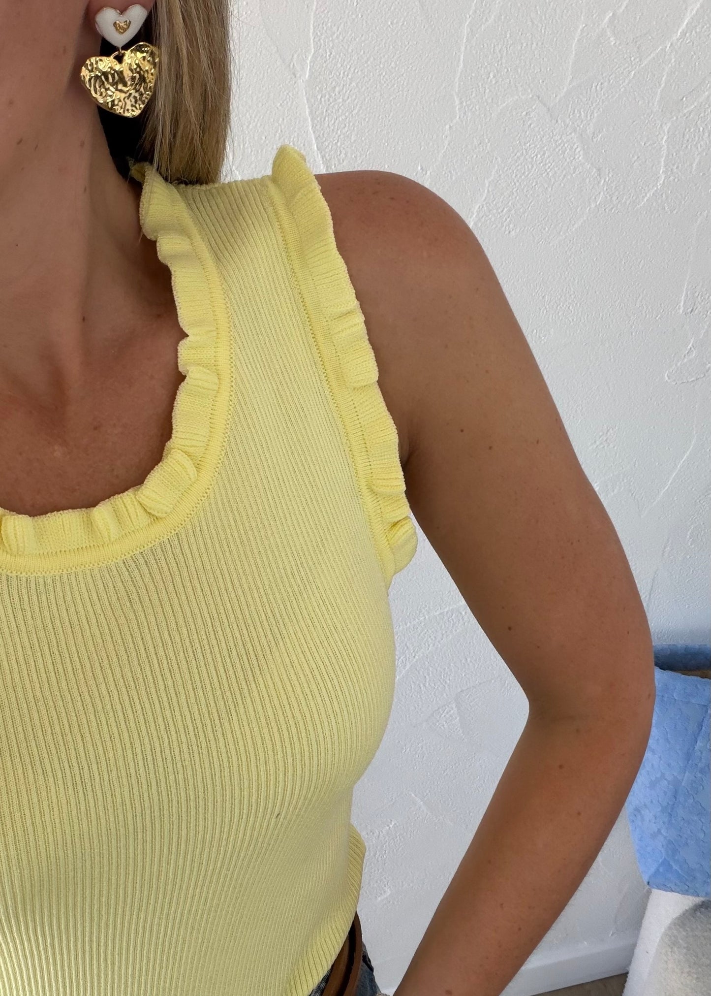 Top LOUISON Jaune