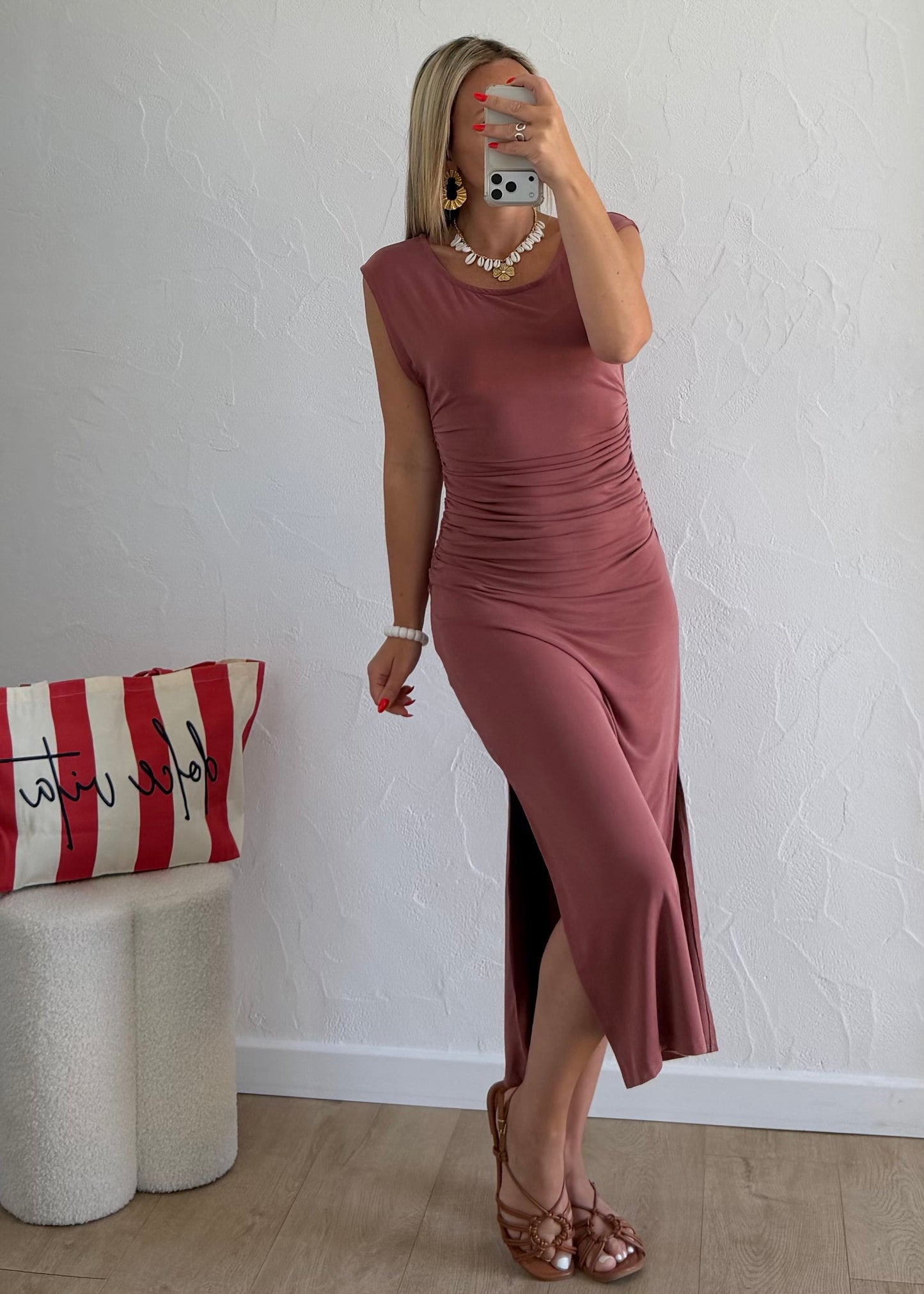 Robe JOYCE Vieux rose