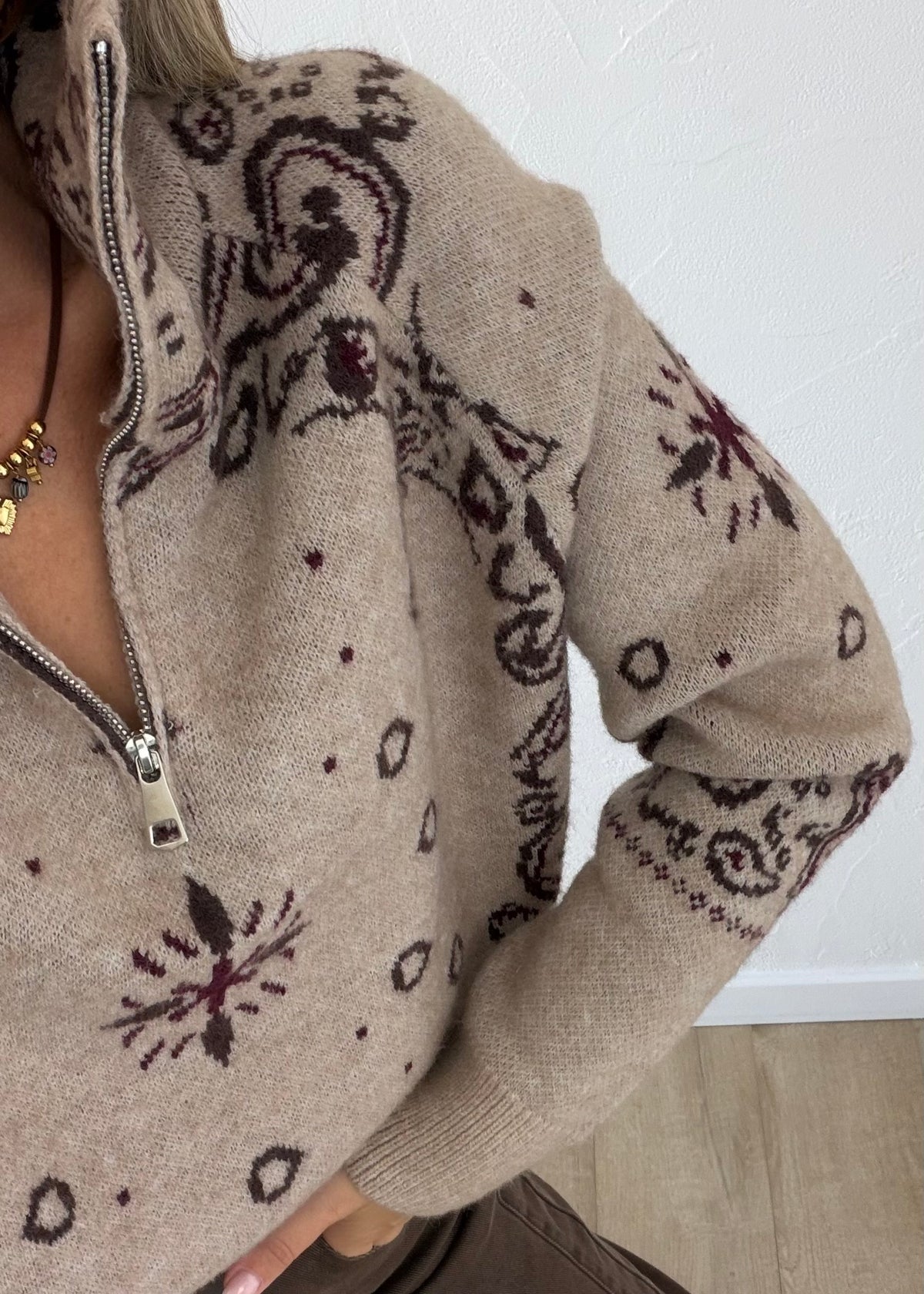 Pull Greicy taupe
