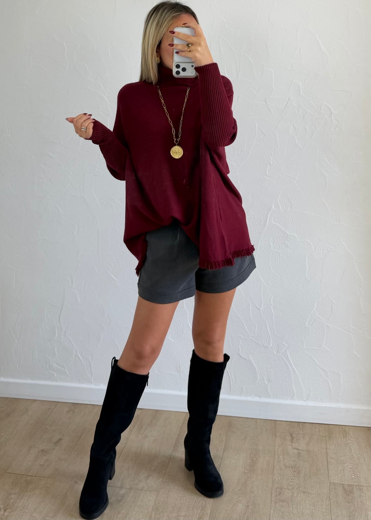 Pull Christie bordeaux