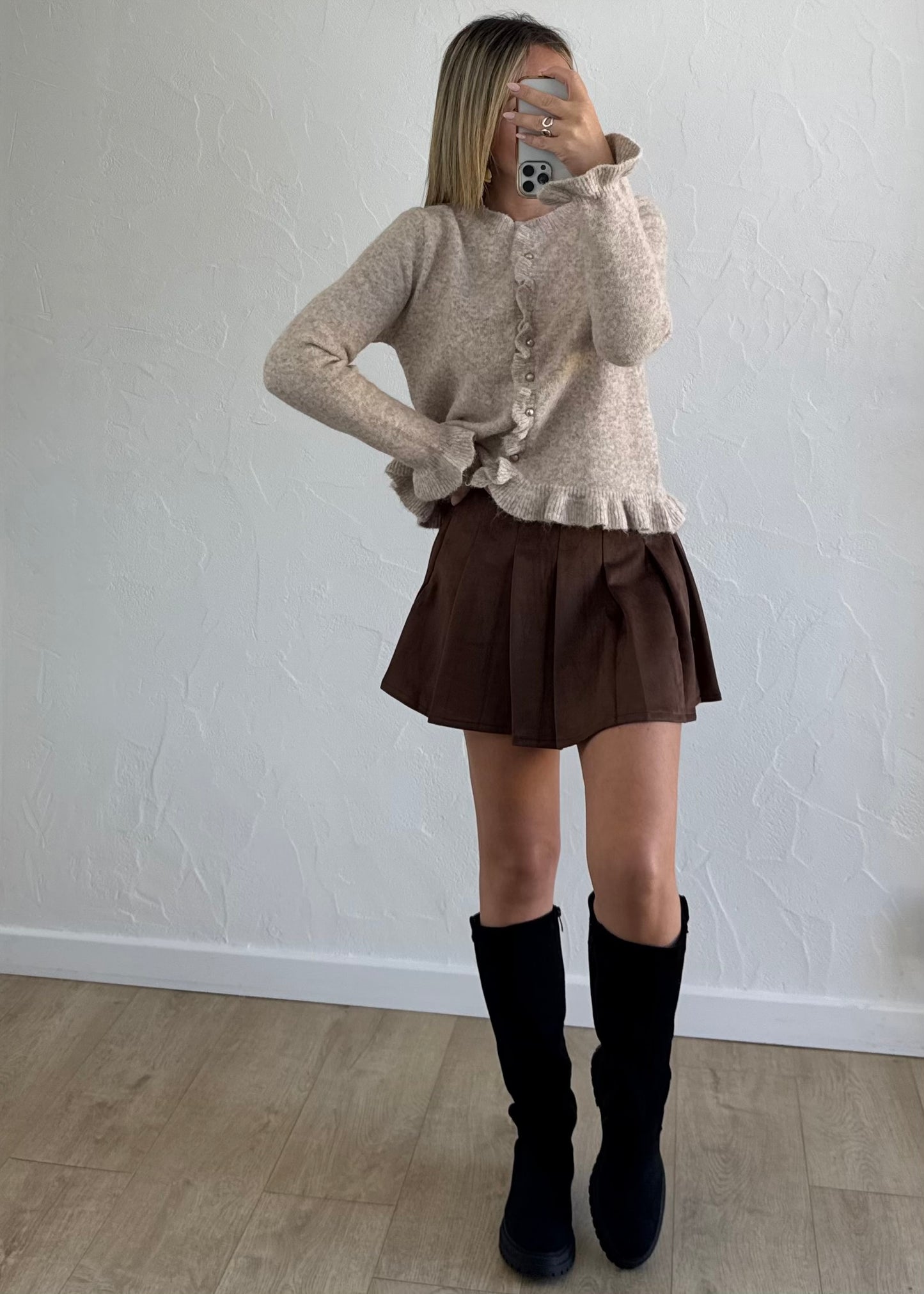 Jupe-short SIAN Marron
