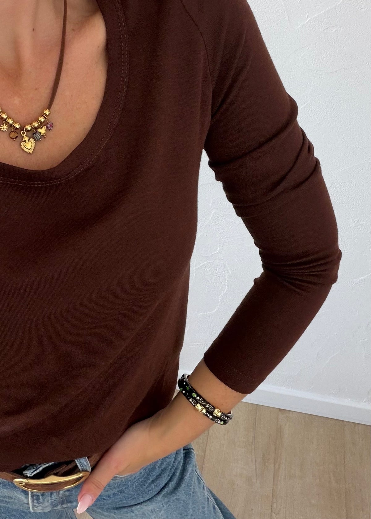 Tee-shirt Abel marron