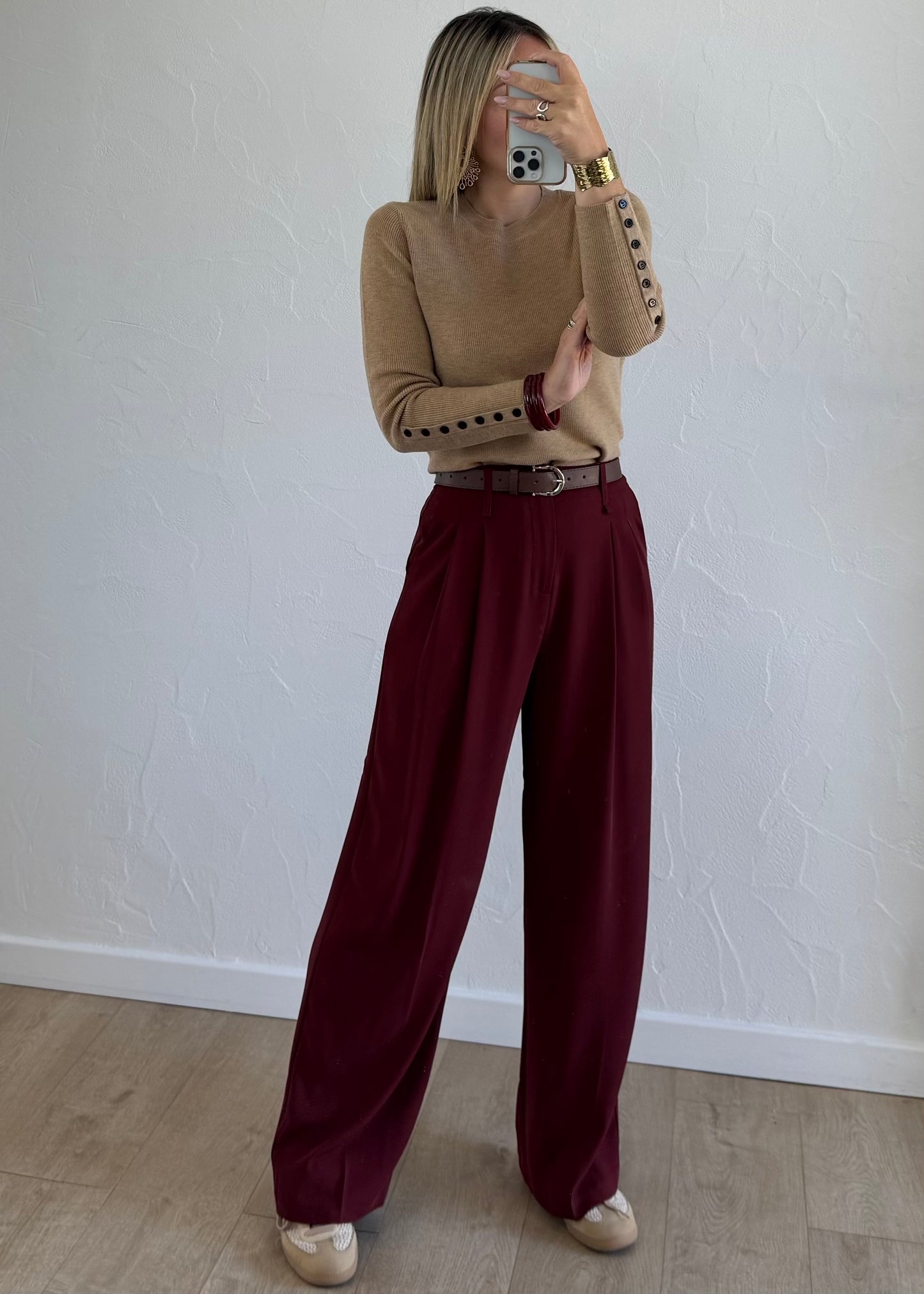 Pantalon JADE Bordeaux