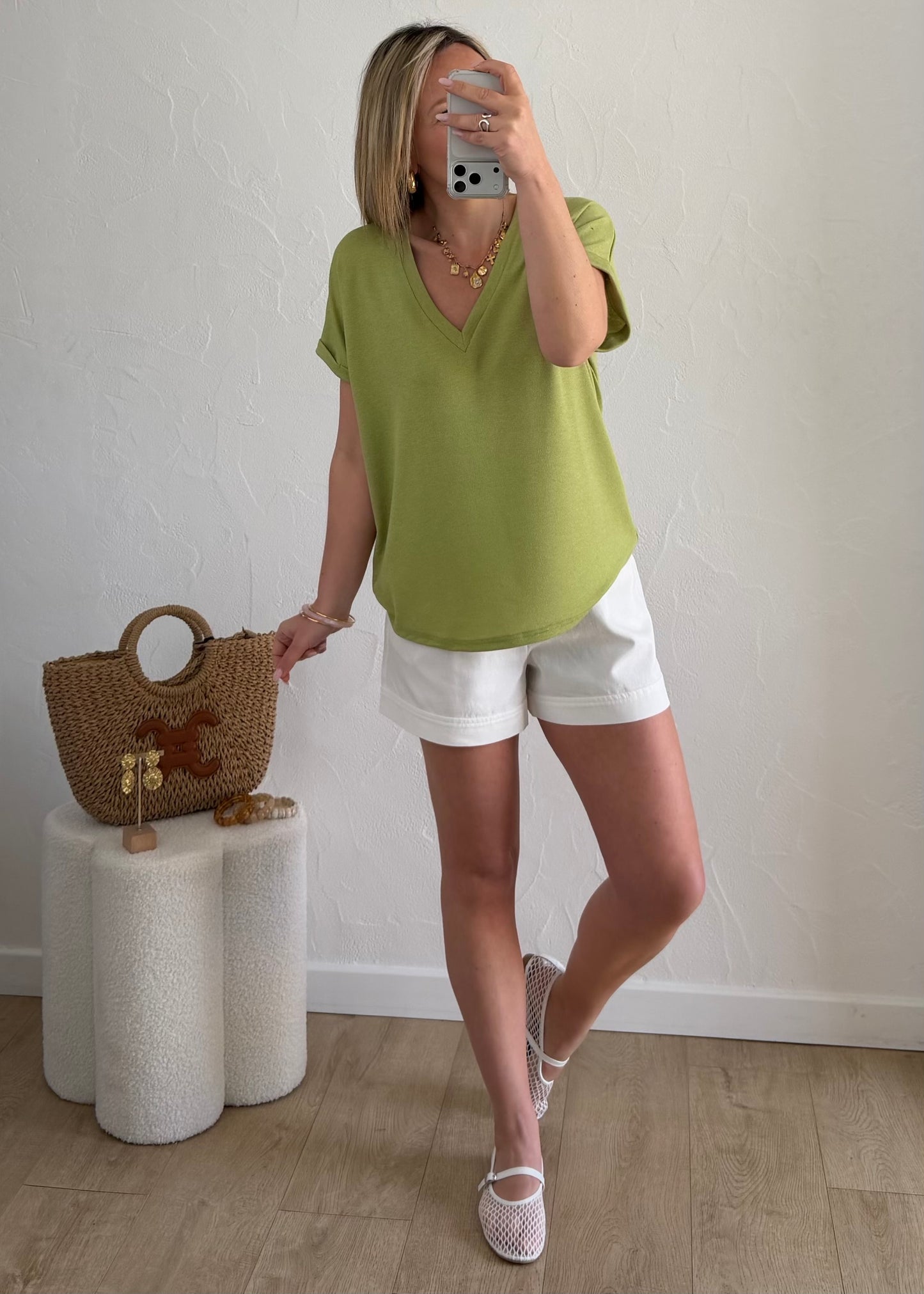 T-shirt Lisa Vert Anis 🥝