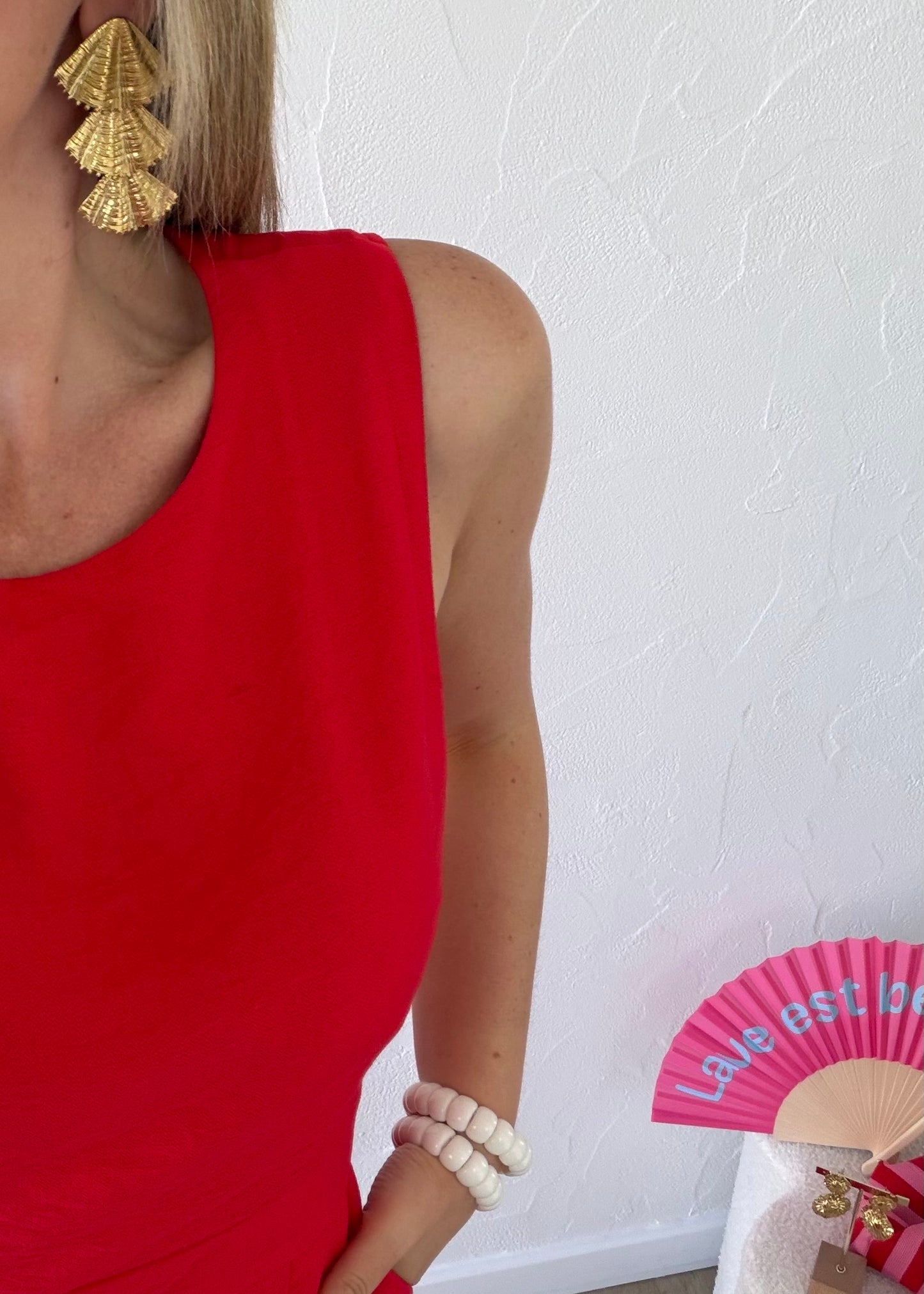 Combi-Pantalon SOLEYA Rouge
