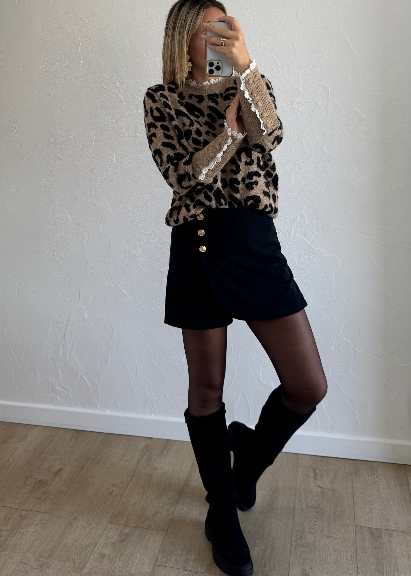 Jupe-short AVEN Noir