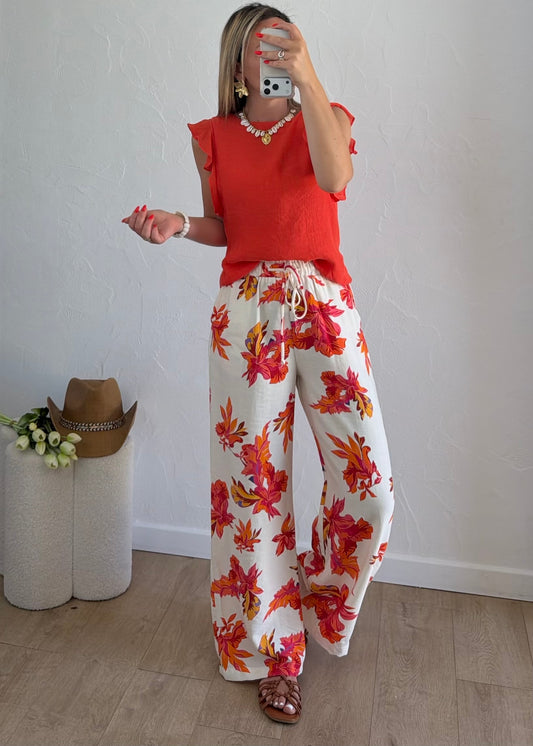 Pantalon LYNA Ivoire