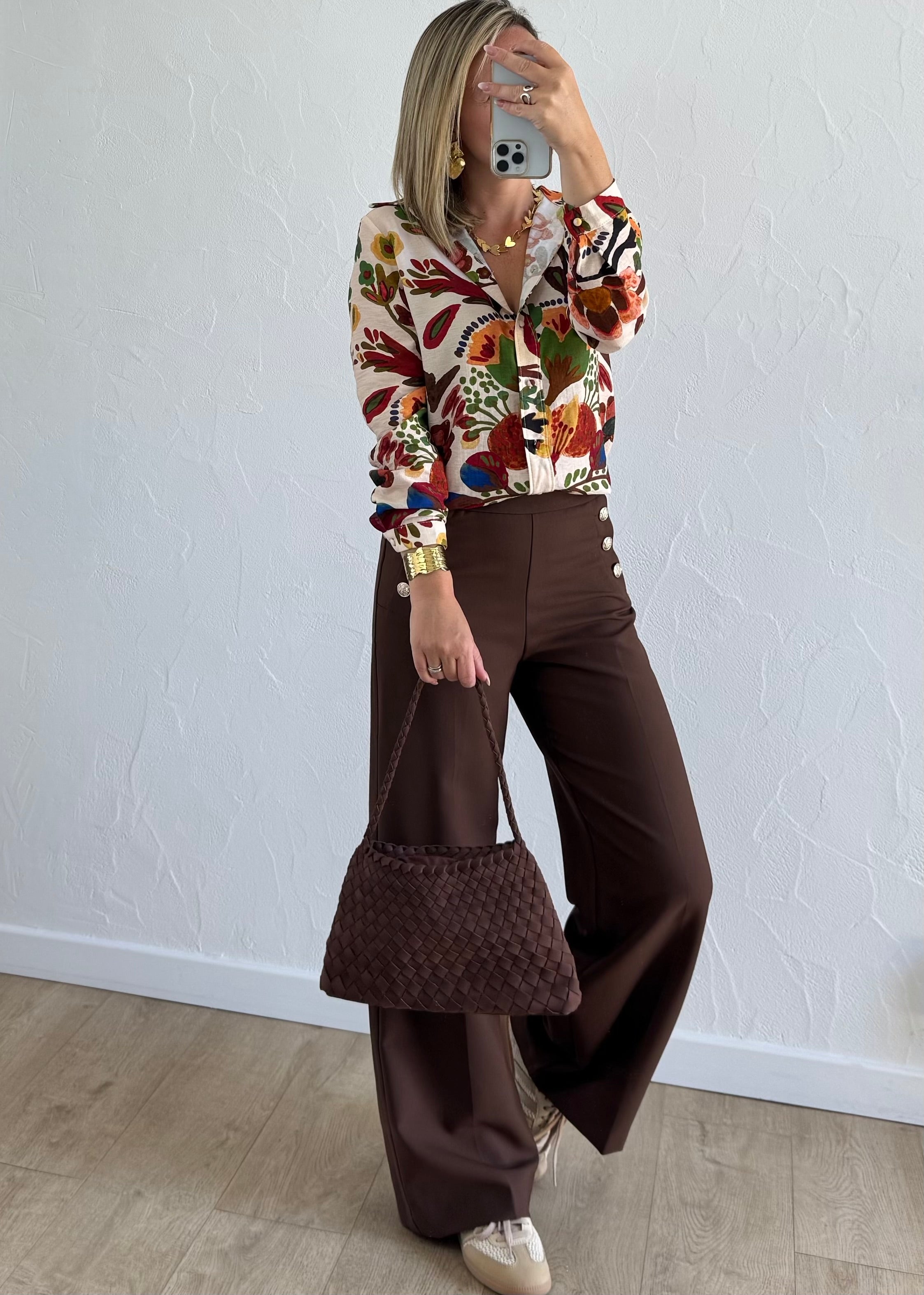 Pantalon MOANA Marron