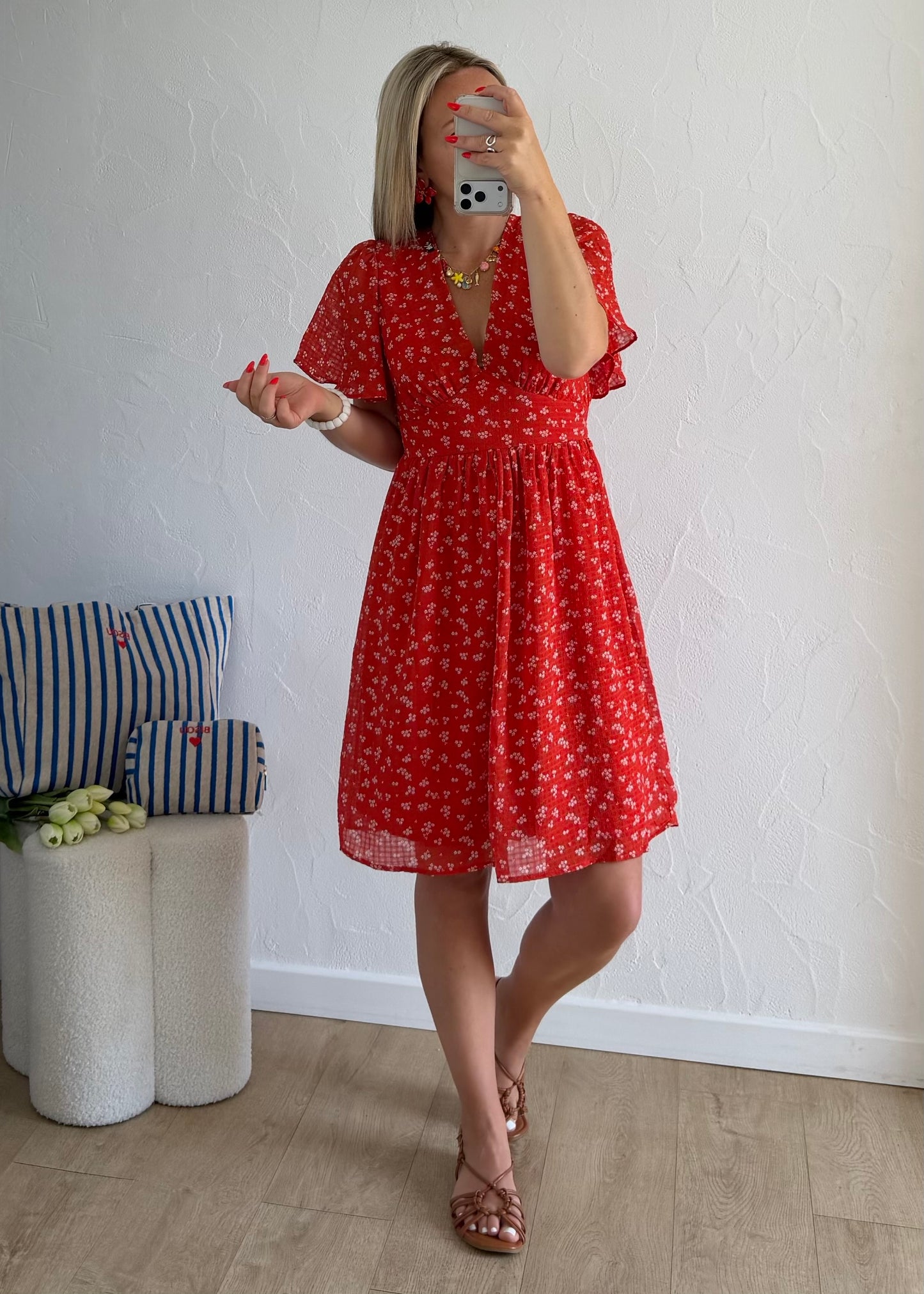 Robe LENAELLE Rouge