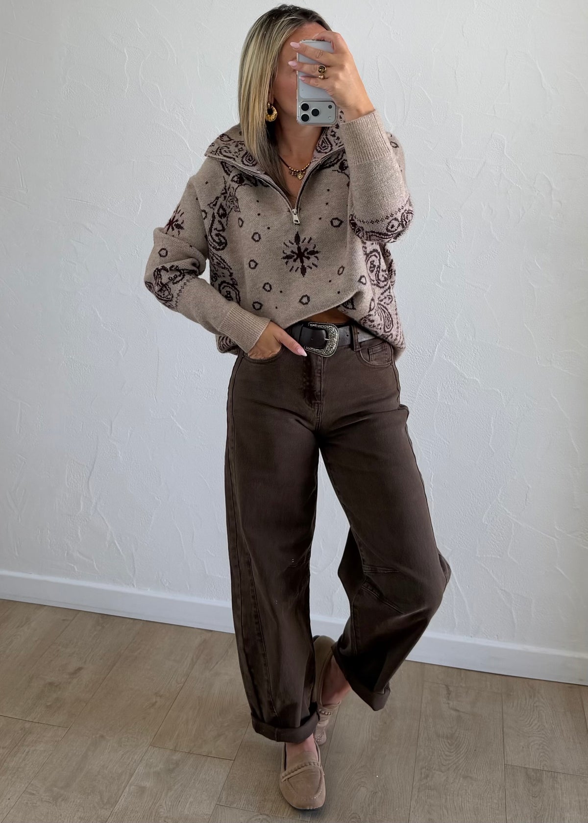Pull Greicy taupe