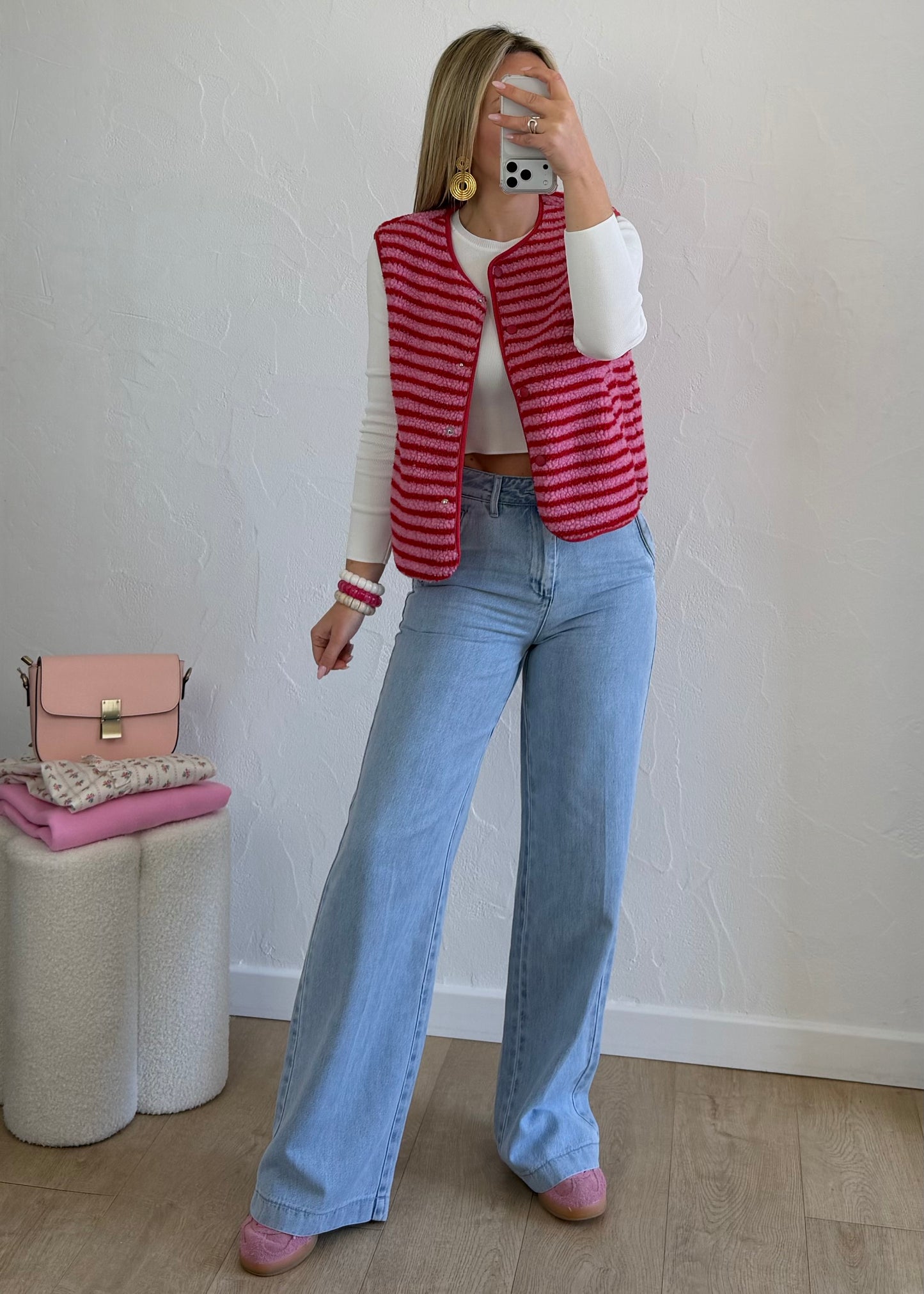 Gilet AMANDINE Rouge