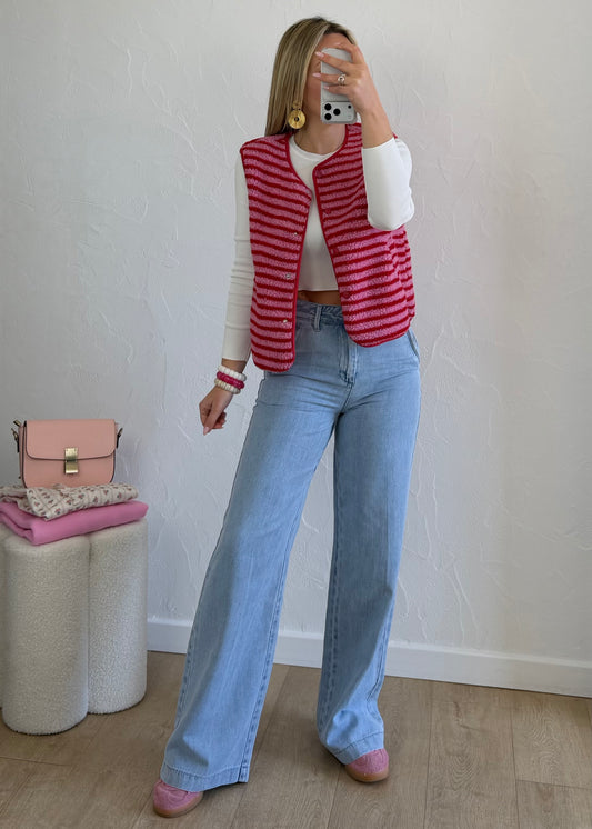 Gilet AMANDINE Rouge