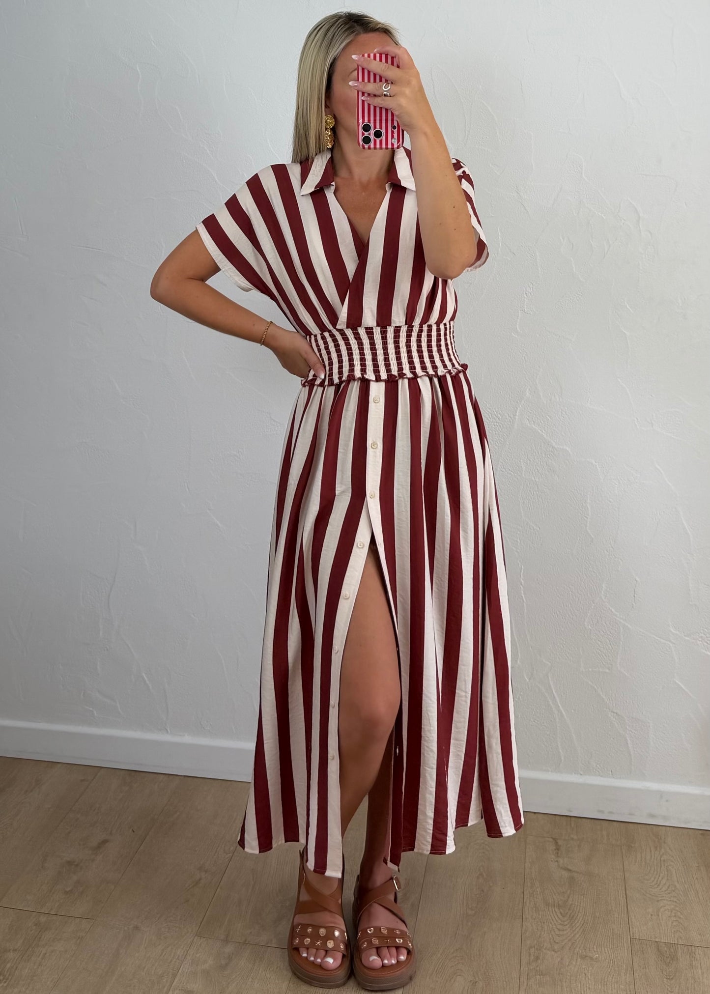 Robe ANASTASIE Bordeaux