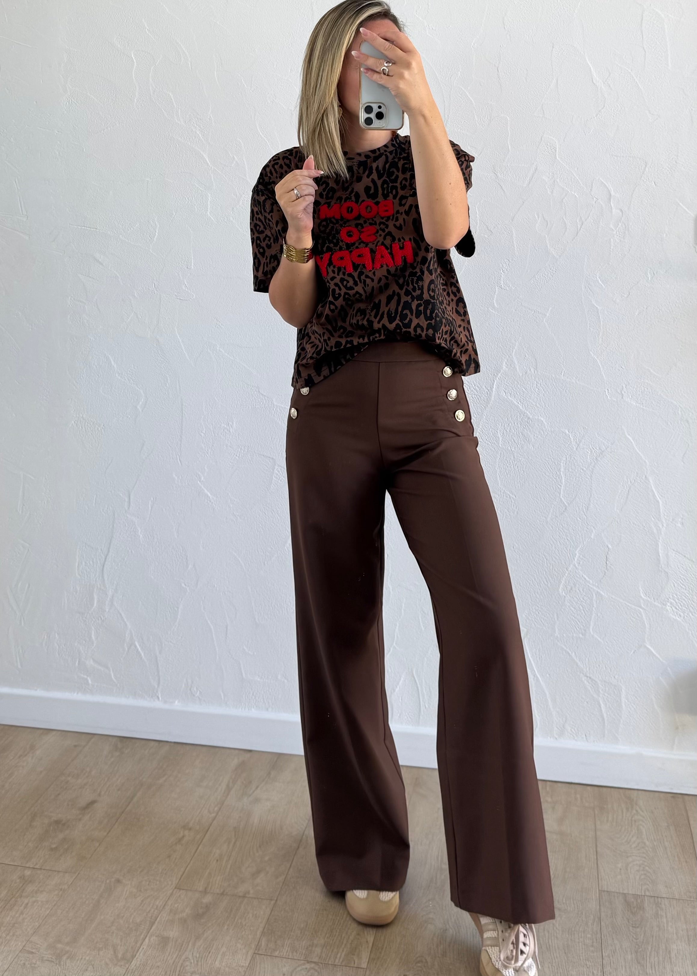 Pantalon MOANA Marron