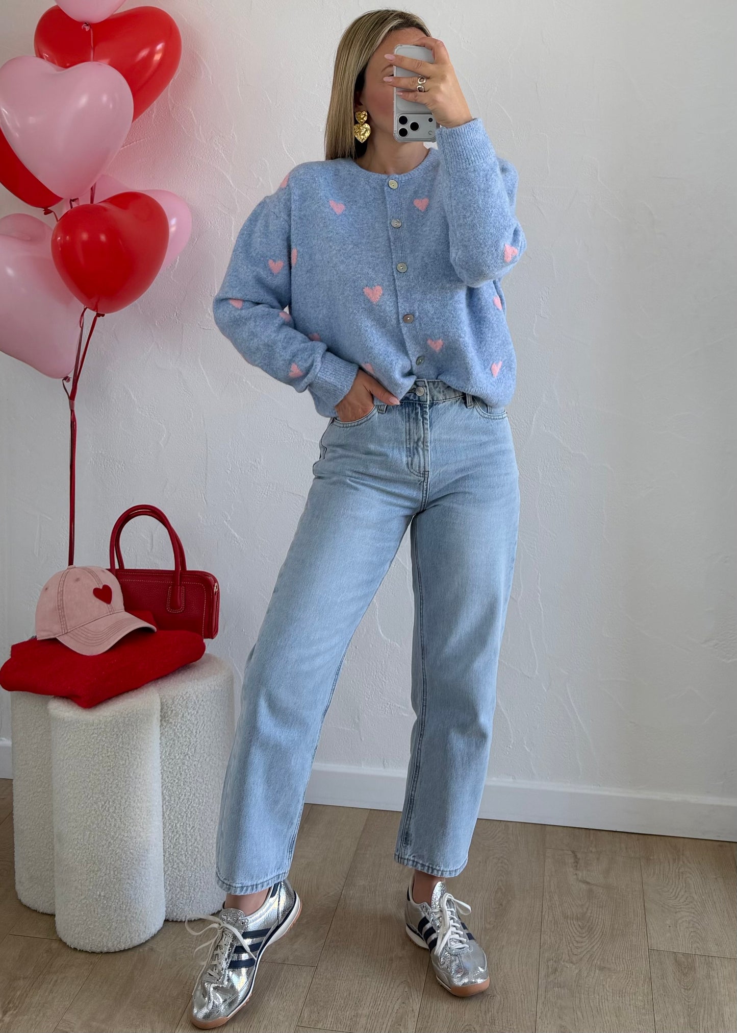 Gilet « COEUR » ♡ Bleu