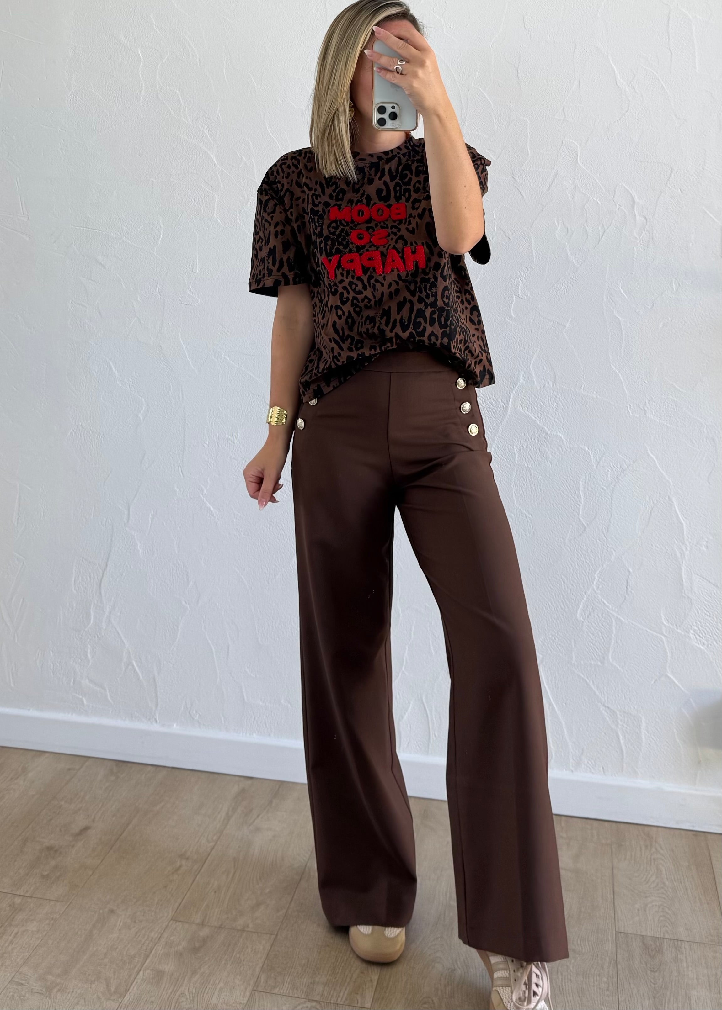 Pantalon MOANA Marron