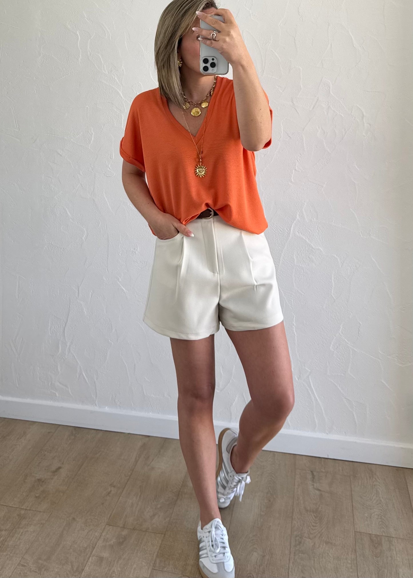 Haut Claudine Orange