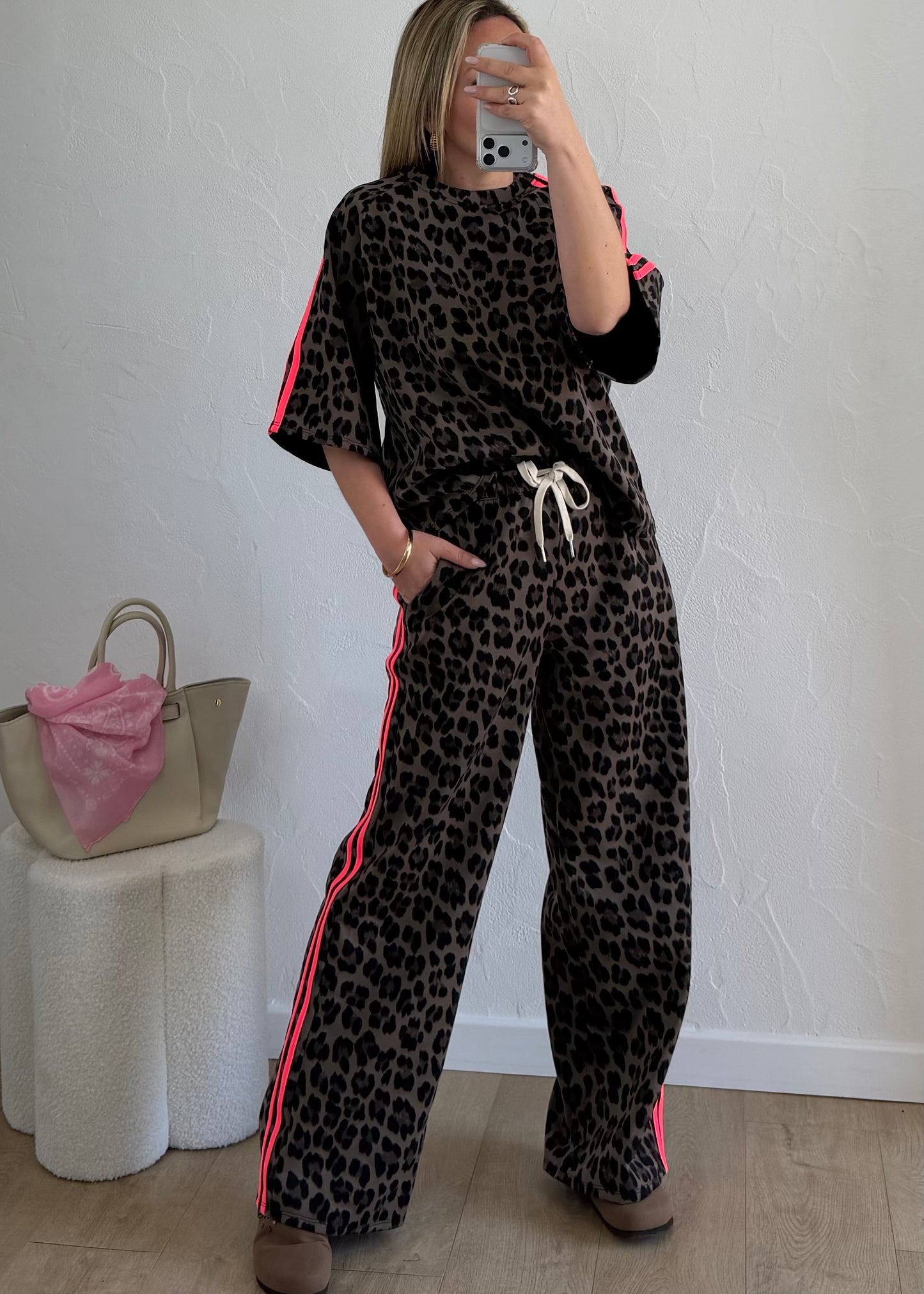 Haut LÉOPARD Fuschia