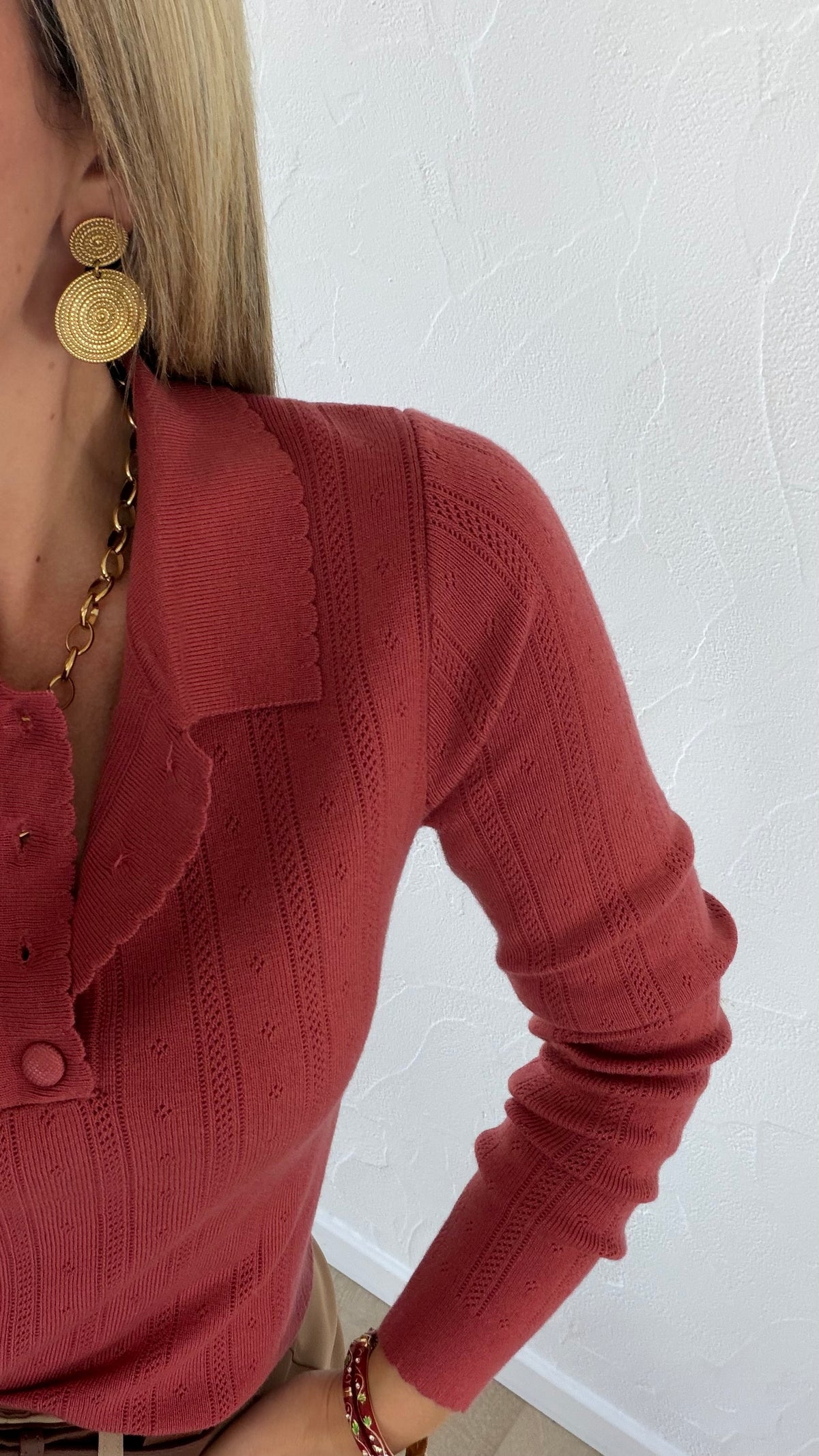 Polo Kristel vieux rose