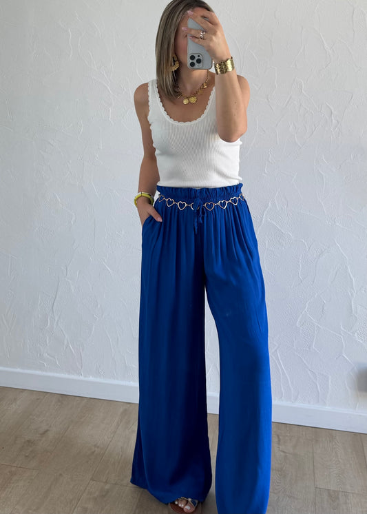Pantalon Melissa Bleu
