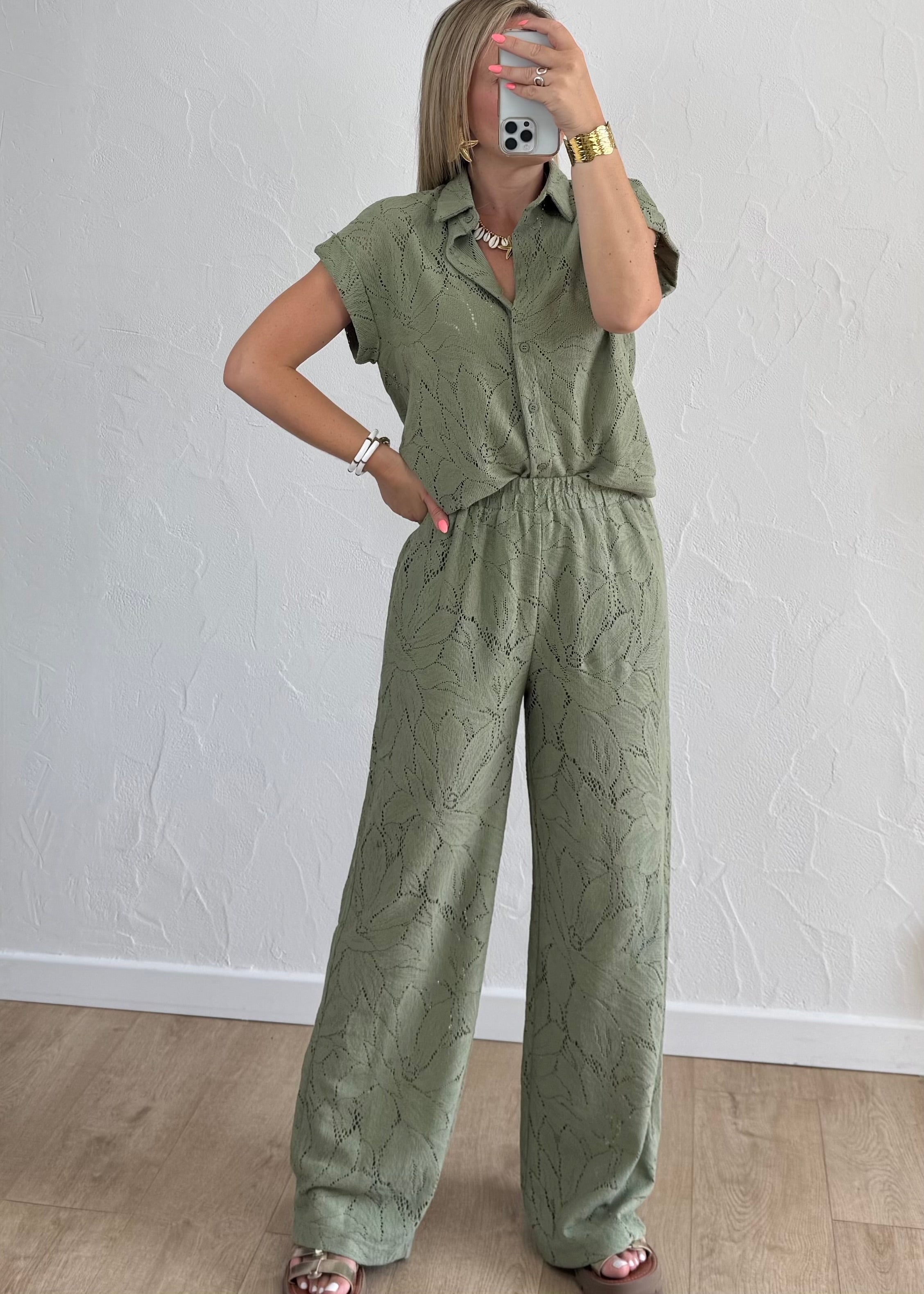 Pantalon Pauline Kaki