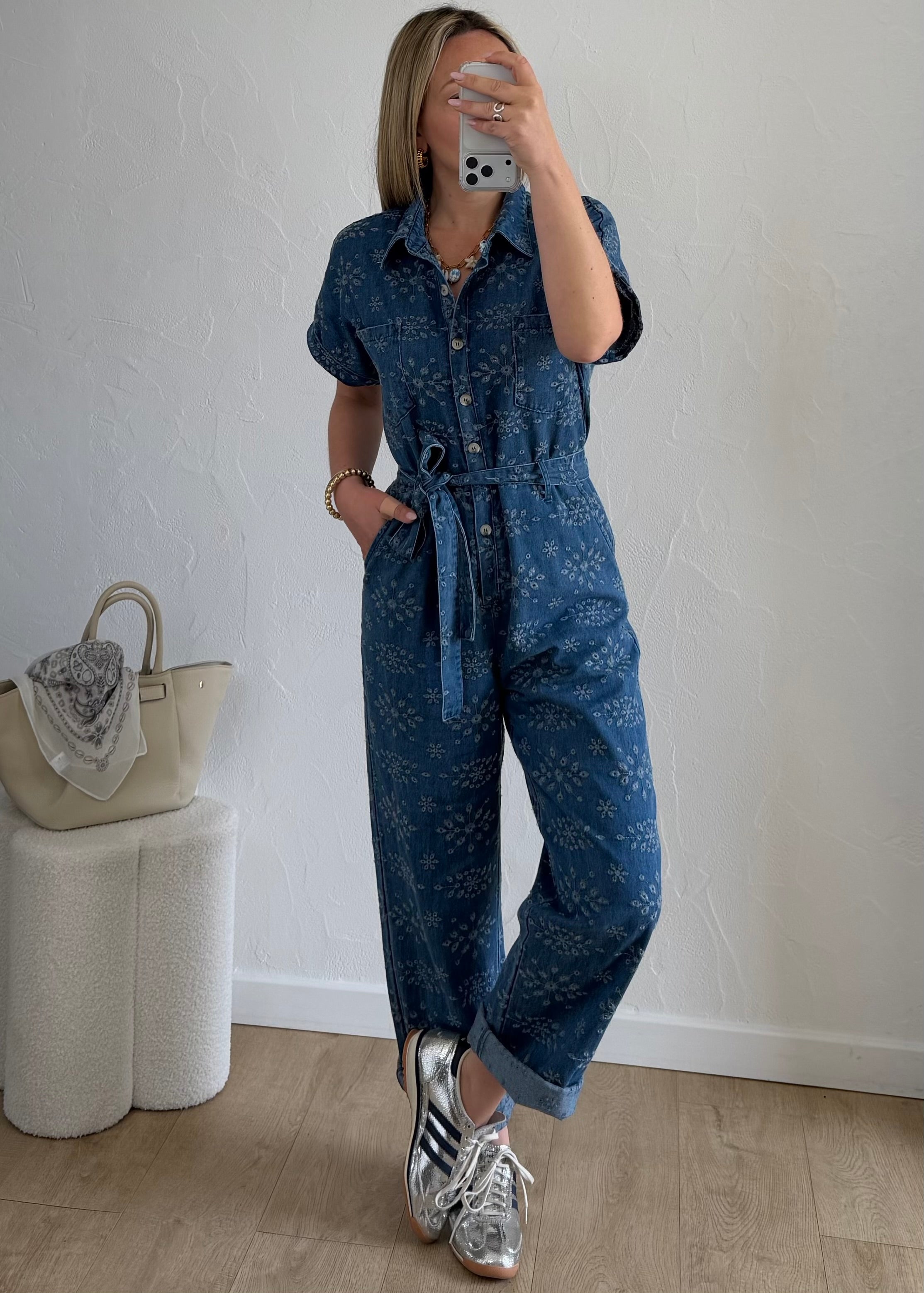 Combi-Pantalon CLARISSE Bleu