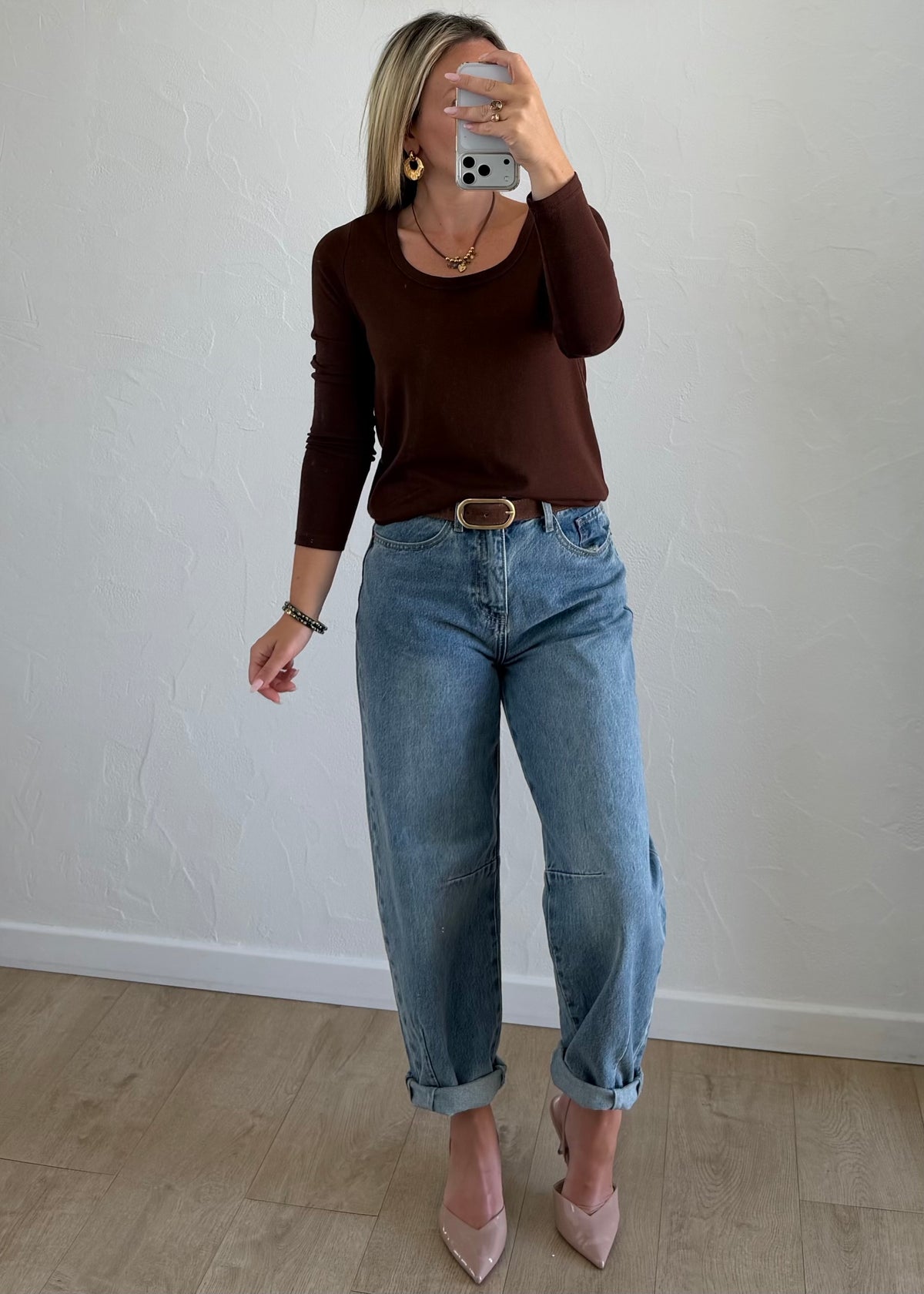 Tee-shirt Abel marron