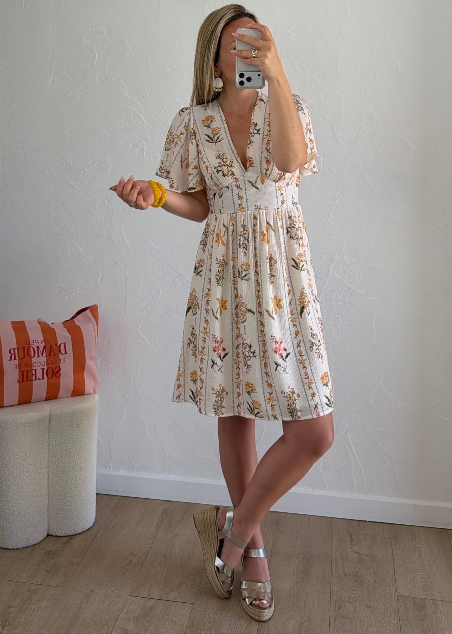 Robe DOTTIE Jaune