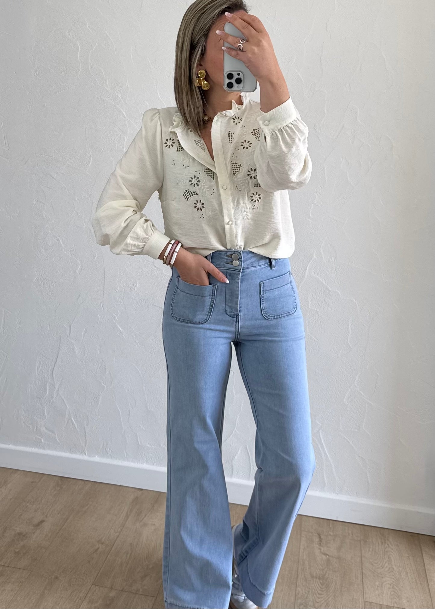 Chemisier Lucie Écru