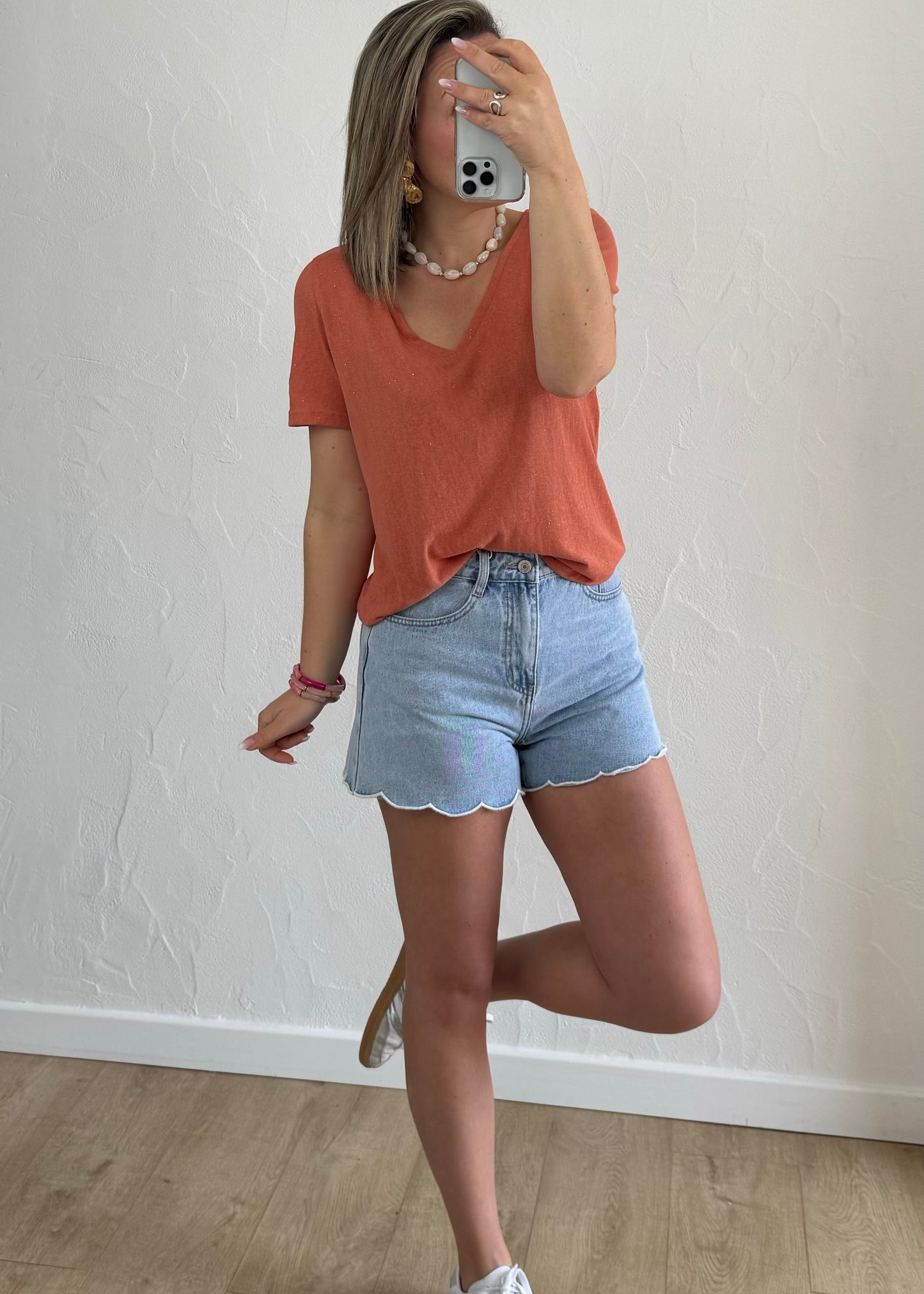 T-shirt Julia terracotta