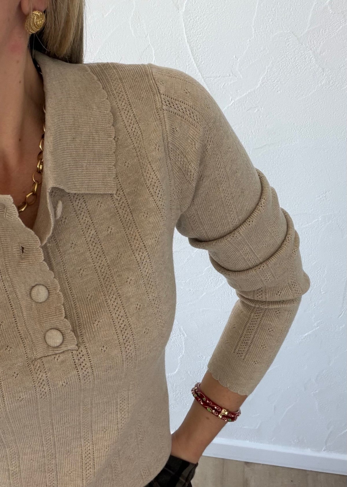 Polo Kristel taupe