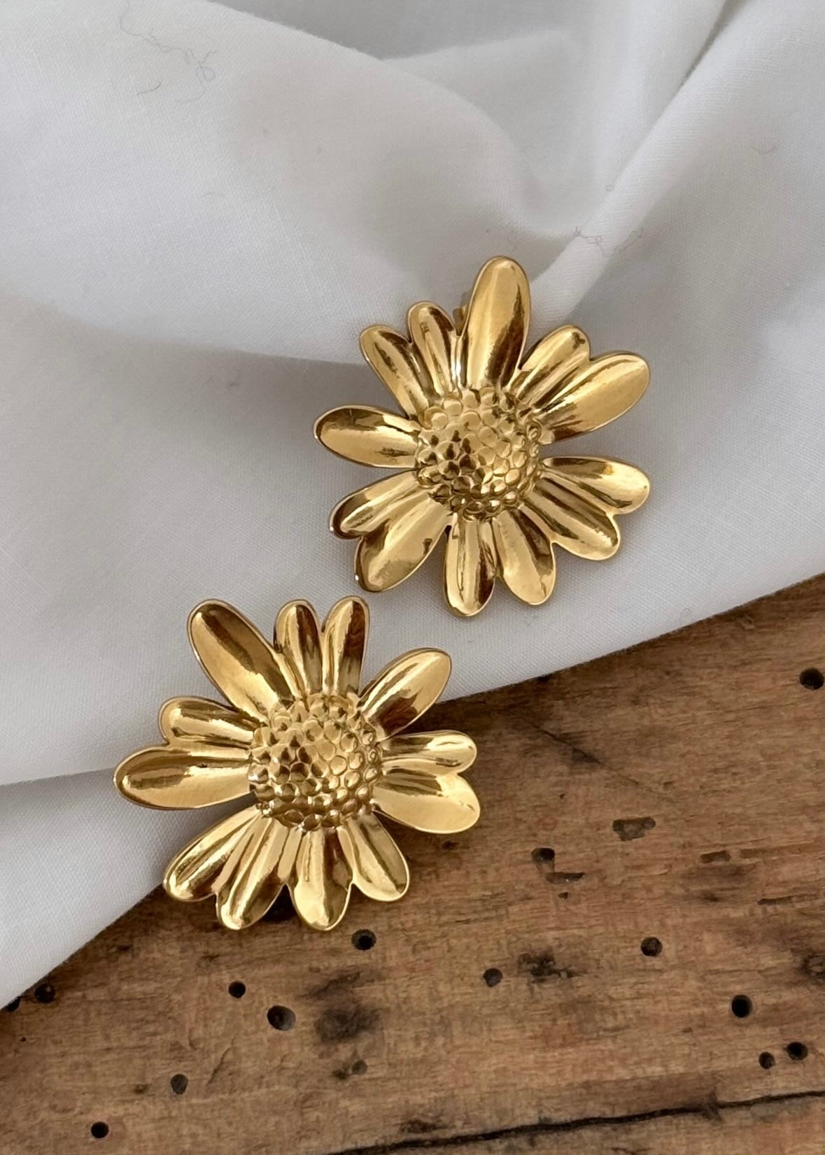 Boucles d’oreilles Tournesol